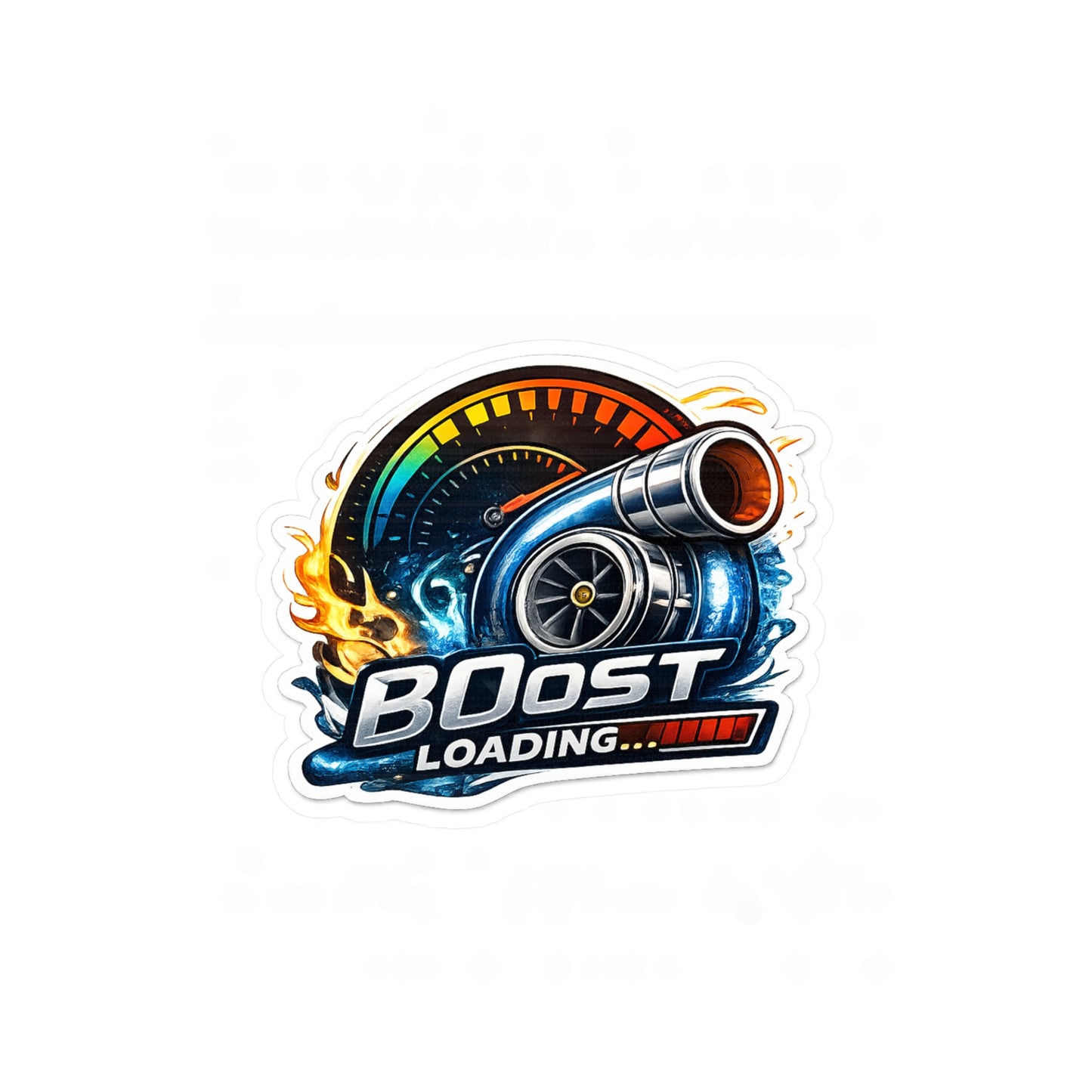 Subie Elites Boost Loading Turbo Sticker — Kiss-Cut Vinyl Car Decal