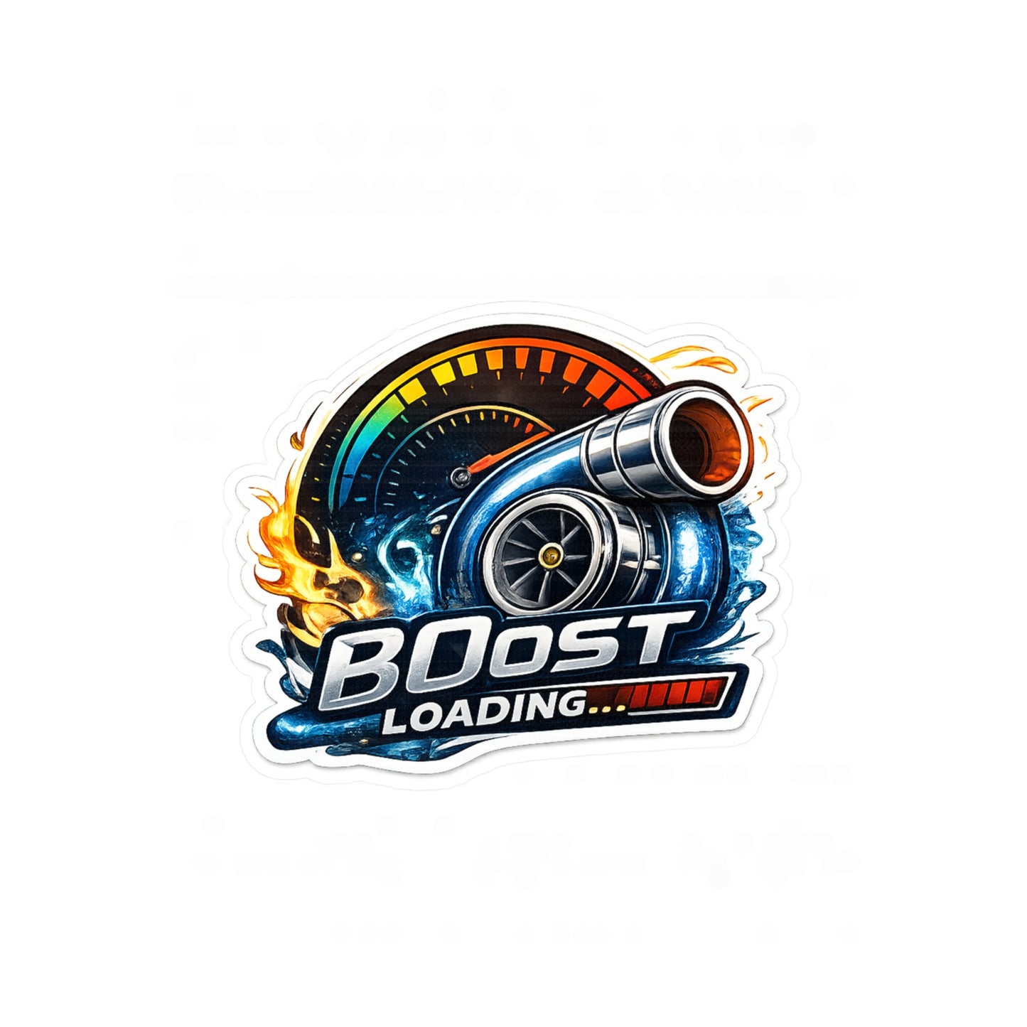Subie Elites Boost Loading Turbo Sticker — Kiss-Cut Vinyl Car Decal