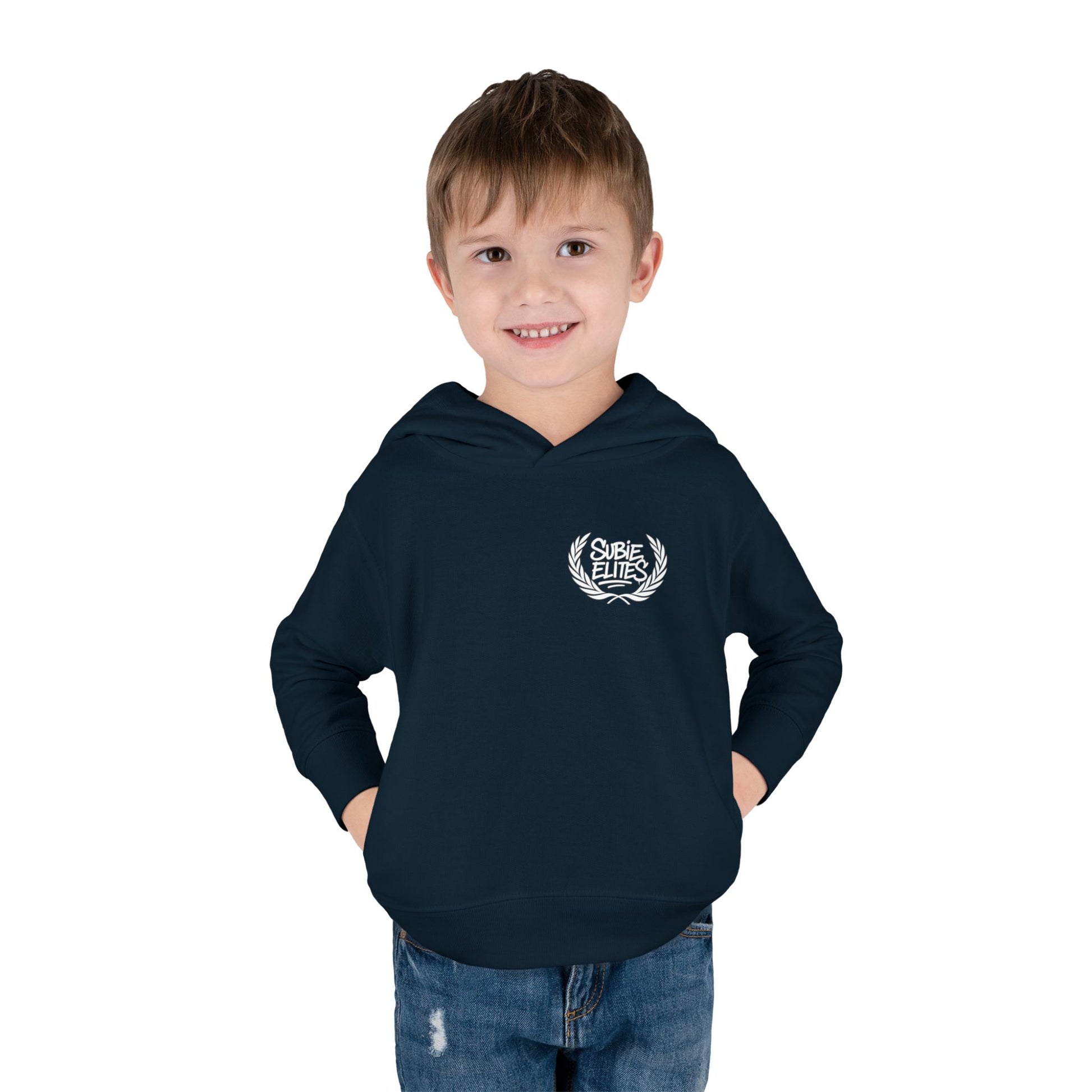 Kids' Fleece Hoodie - Retro Racing Design