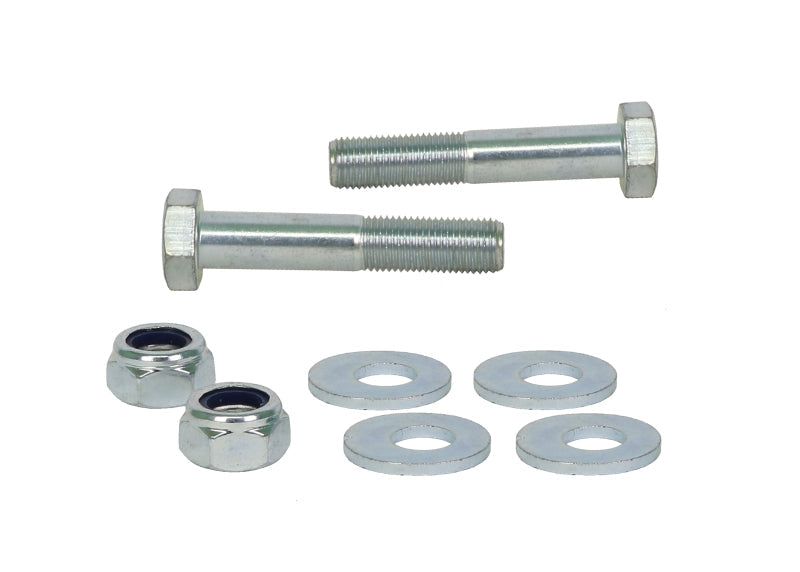 Subaru WRX sedan anti-roll bar hardware kit with bolts, nuts, and washers for secure installation.