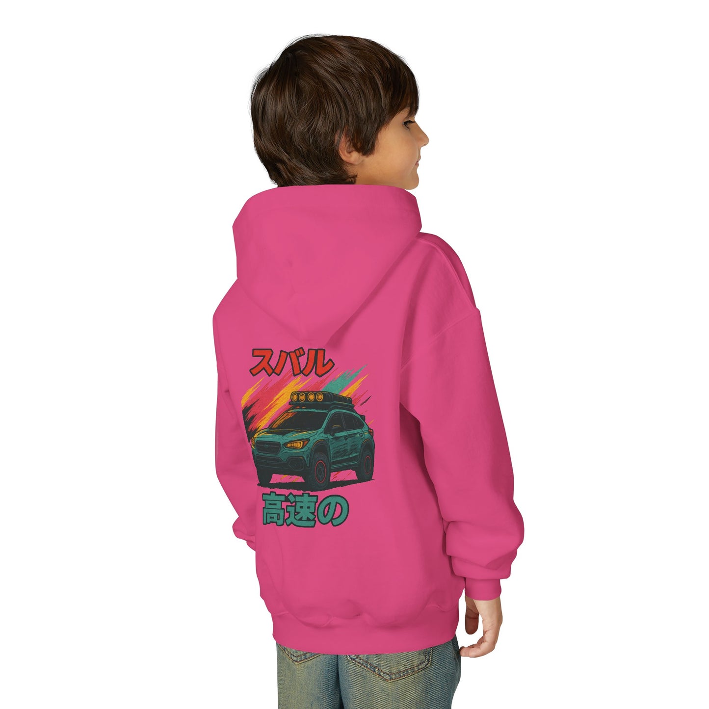 Subaru Racing Youth Hoodie - Cool Black Sweatshirt with Japanese Design