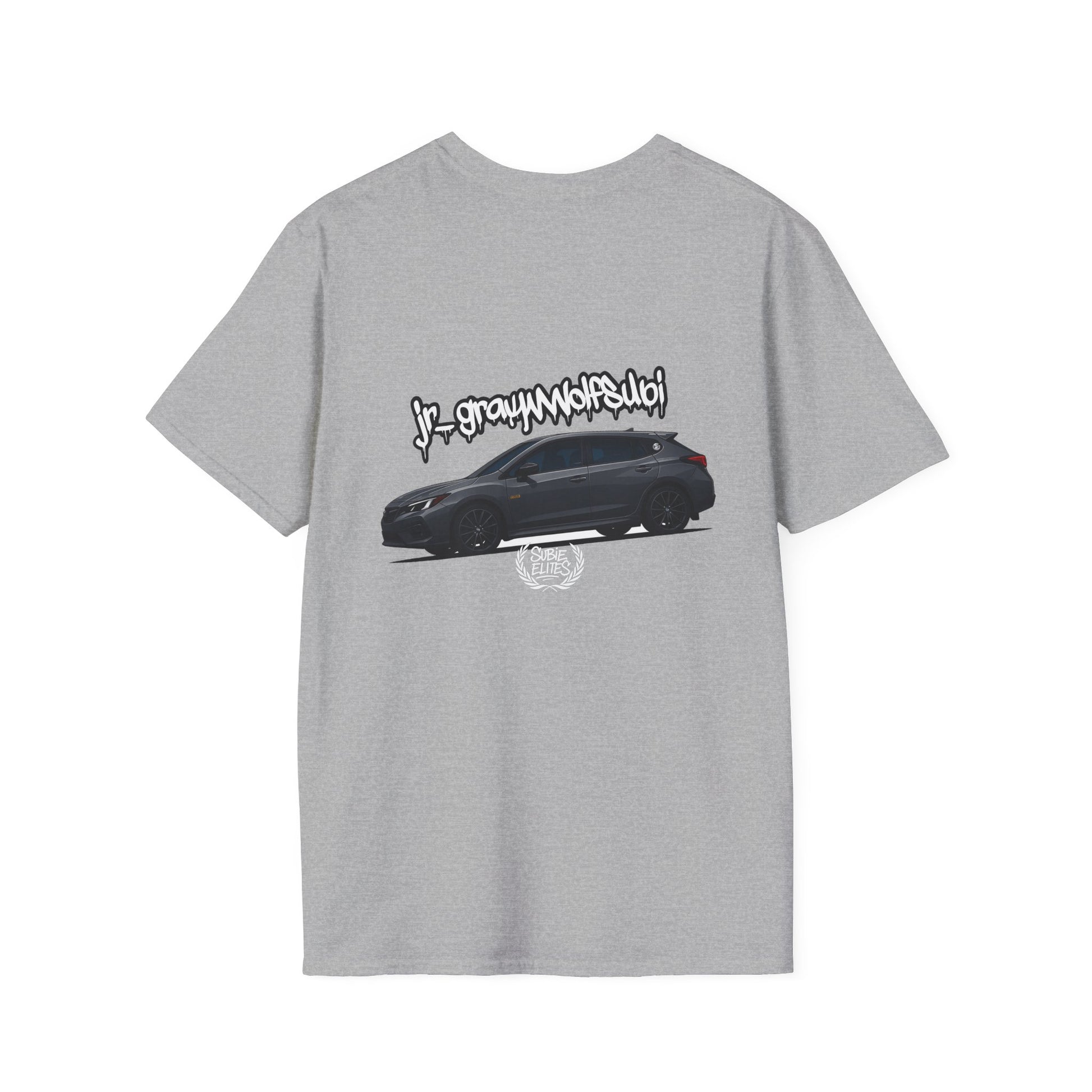 Fan Subie T-Shirt - Unisex Softstyle Tee with jr_graywolfsubi Design