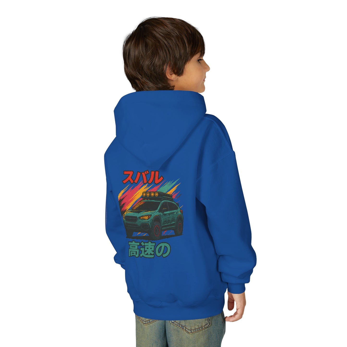 Subaru Racing Youth Hoodie - Cool Black Sweatshirt with Japanese Design