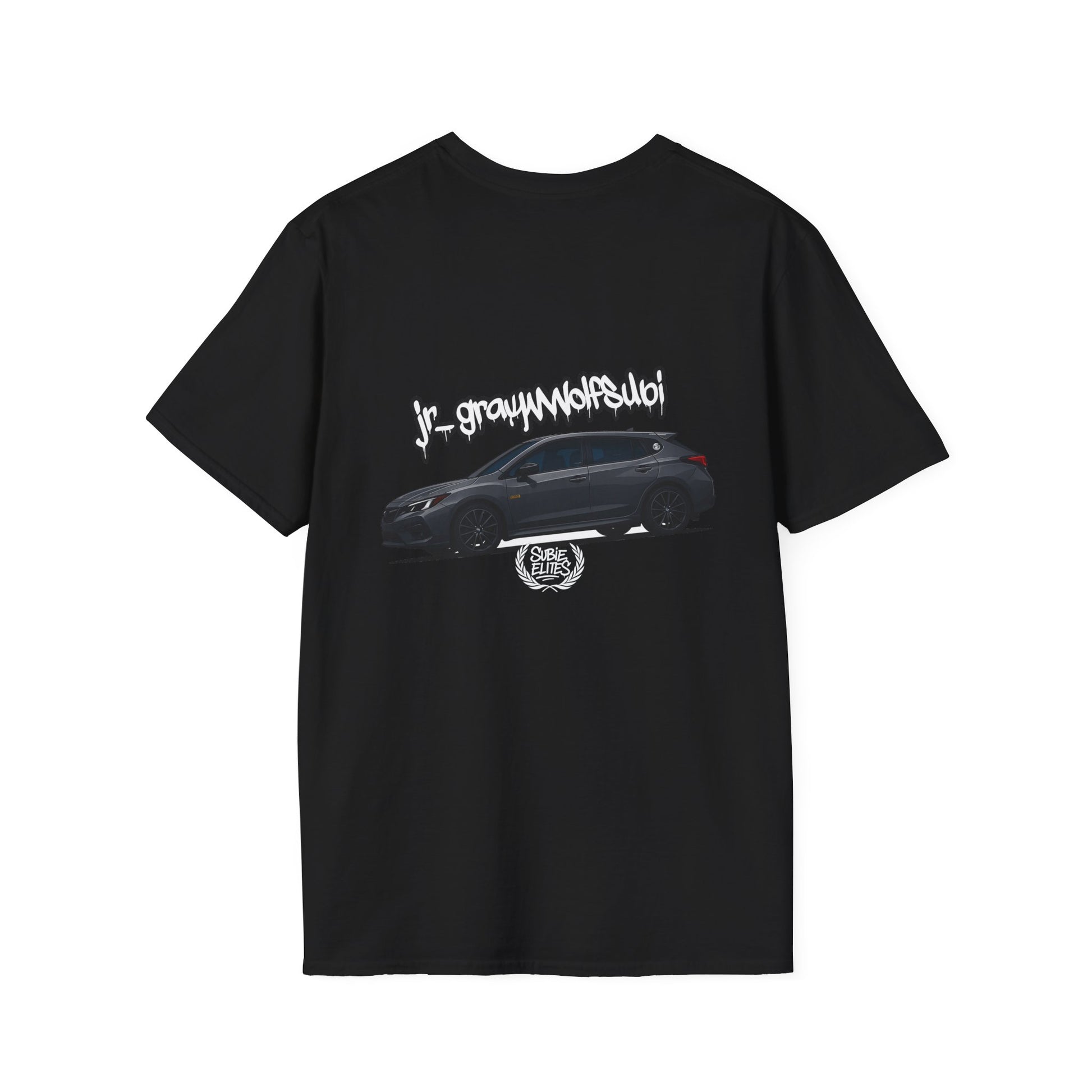 Fan Subie T-Shirt - Unisex Softstyle Tee with jr_graywolfsubi Design