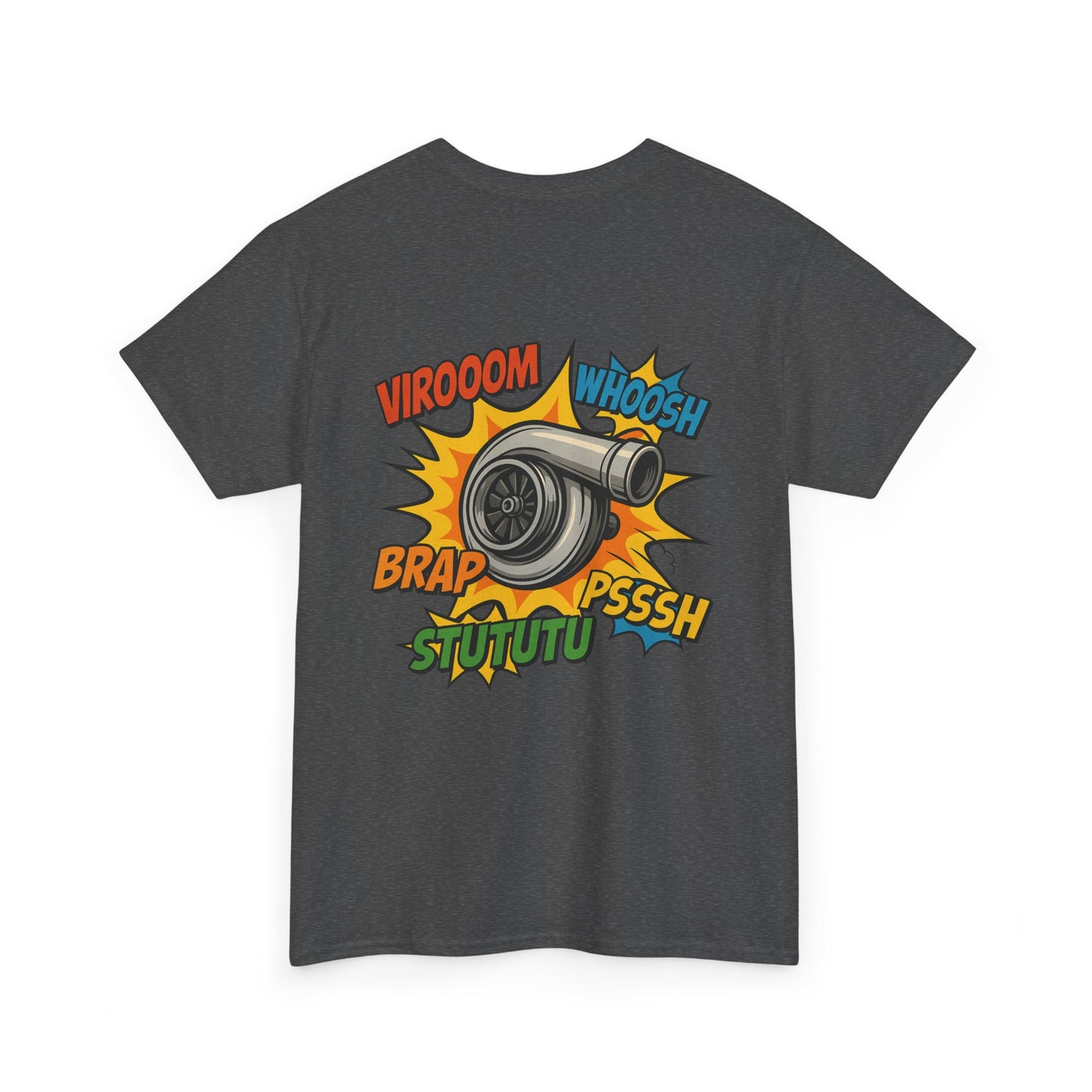 Turbo Pop Art T‑Shirt  Turbocharger Subie Elites Comic Sound Effects Graphic Tee