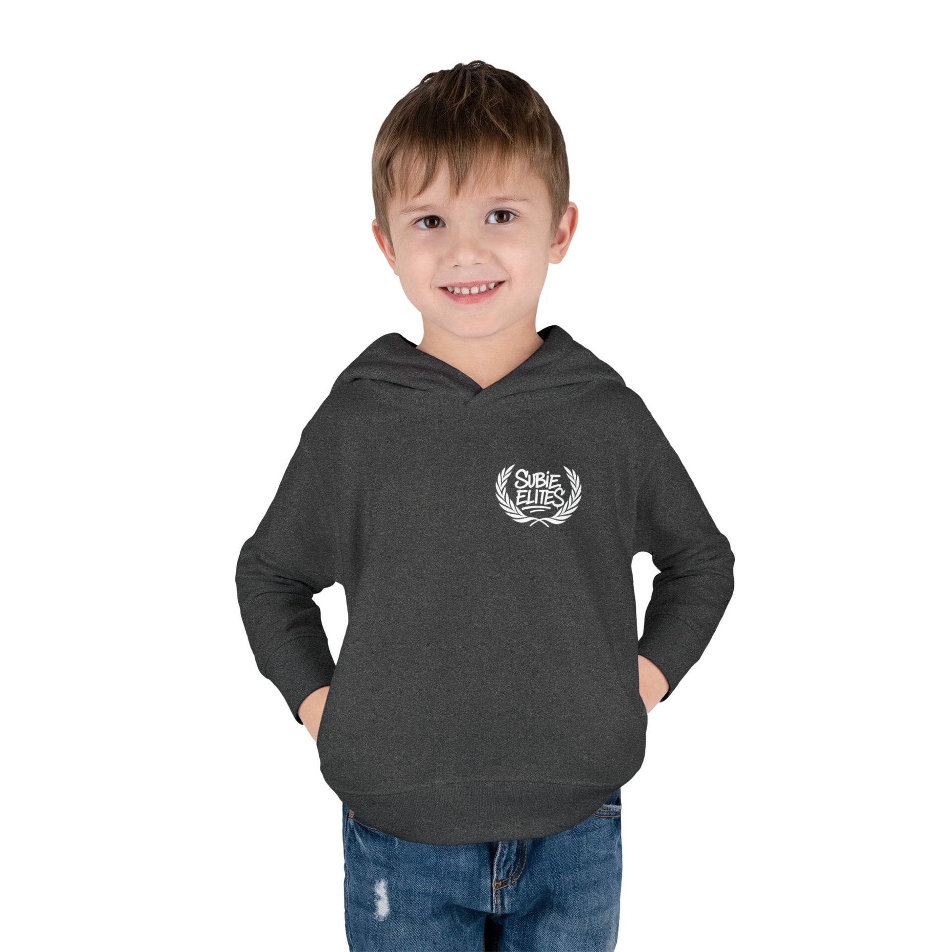 Kids' Fleece Hoodie - Retro Racing Design