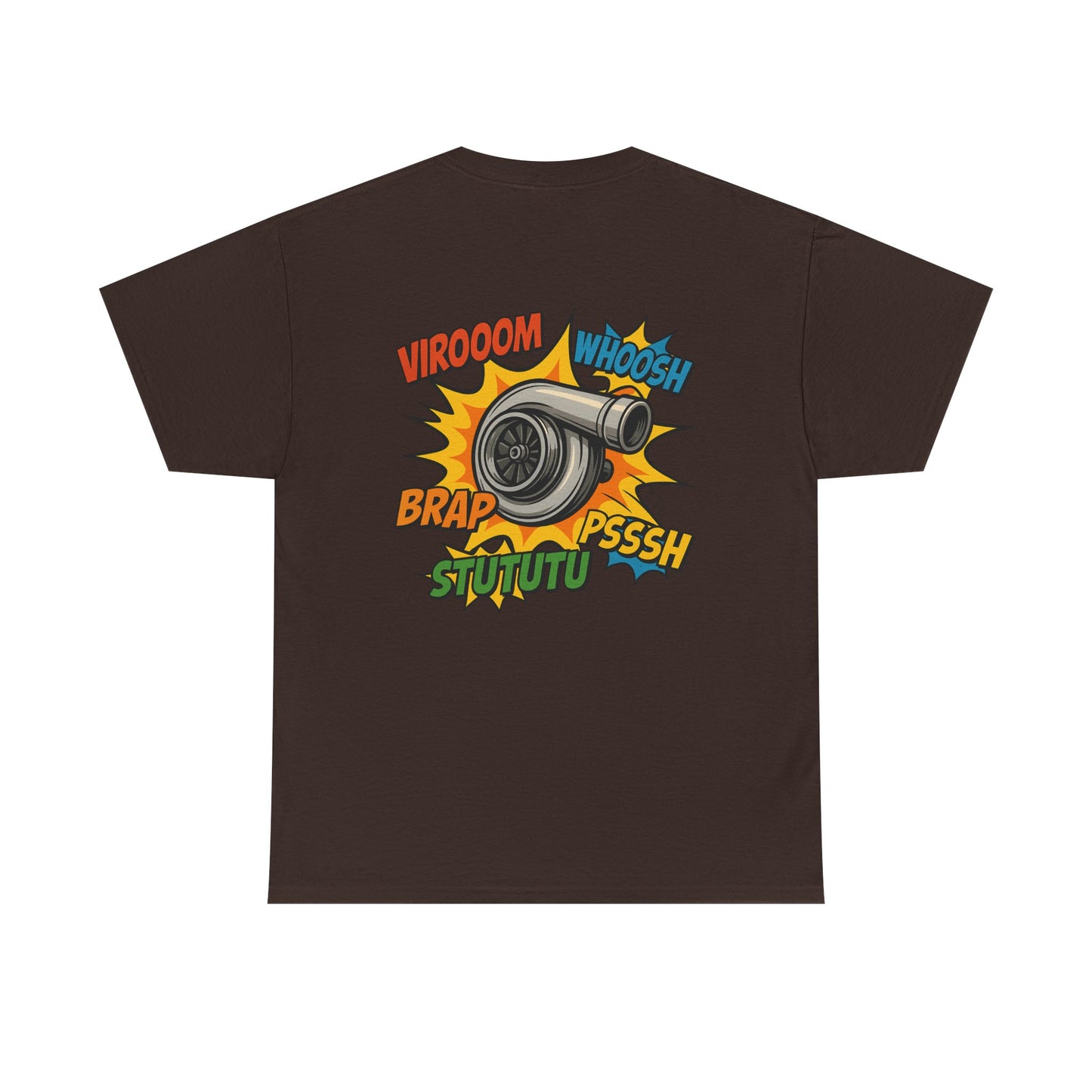 Turbo Pop Art T‑Shirt  Turbocharger Subie Elites Comic Sound Effects Graphic Tee