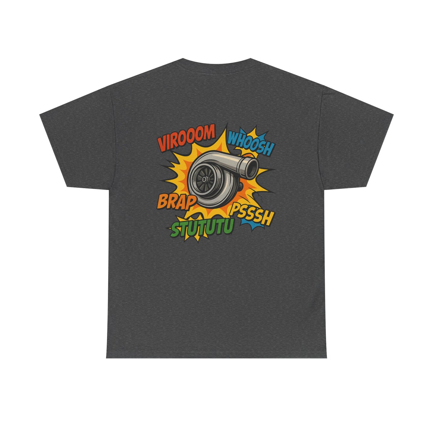 Turbo Pop Art T‑Shirt  Turbocharger Subie Elites Comic Sound Effects Graphic Tee
