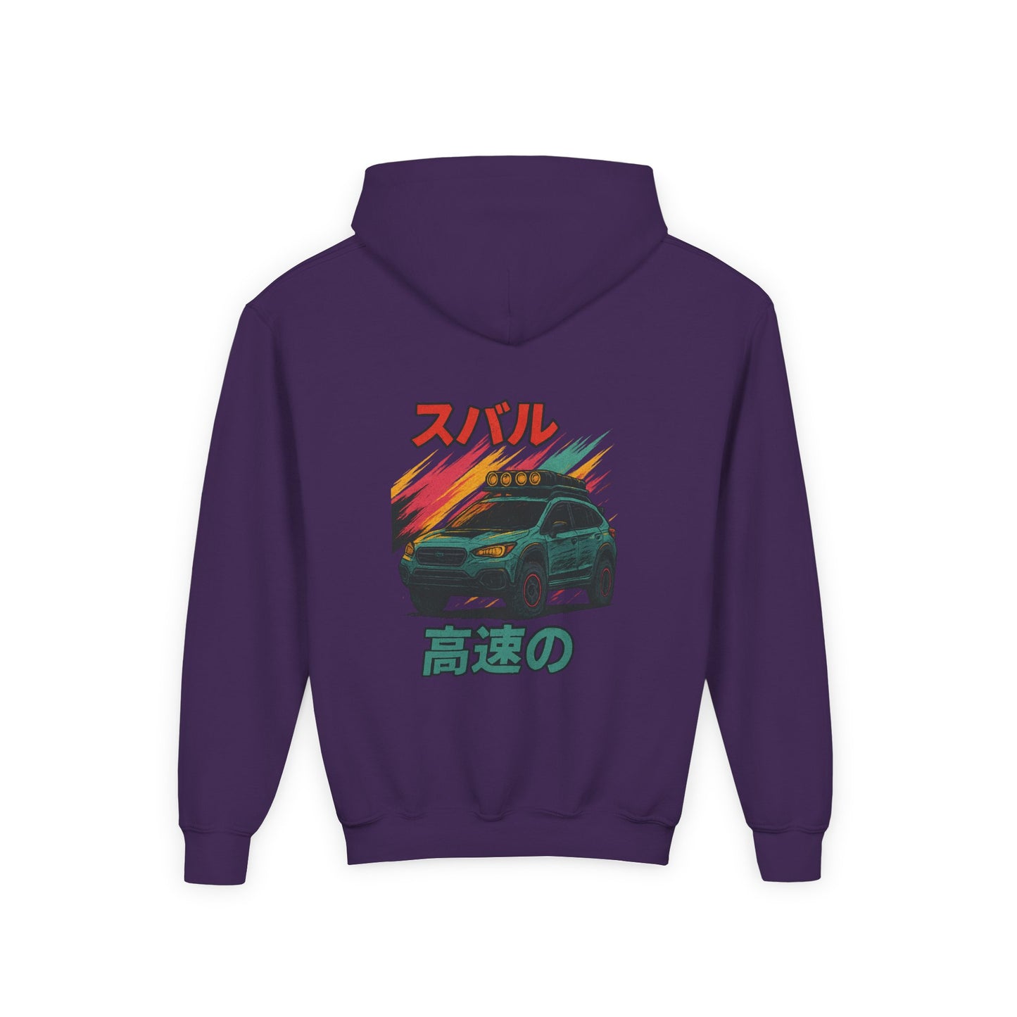 Subaru Racing Youth Hoodie - Cool Black Sweatshirt with Japanese Design