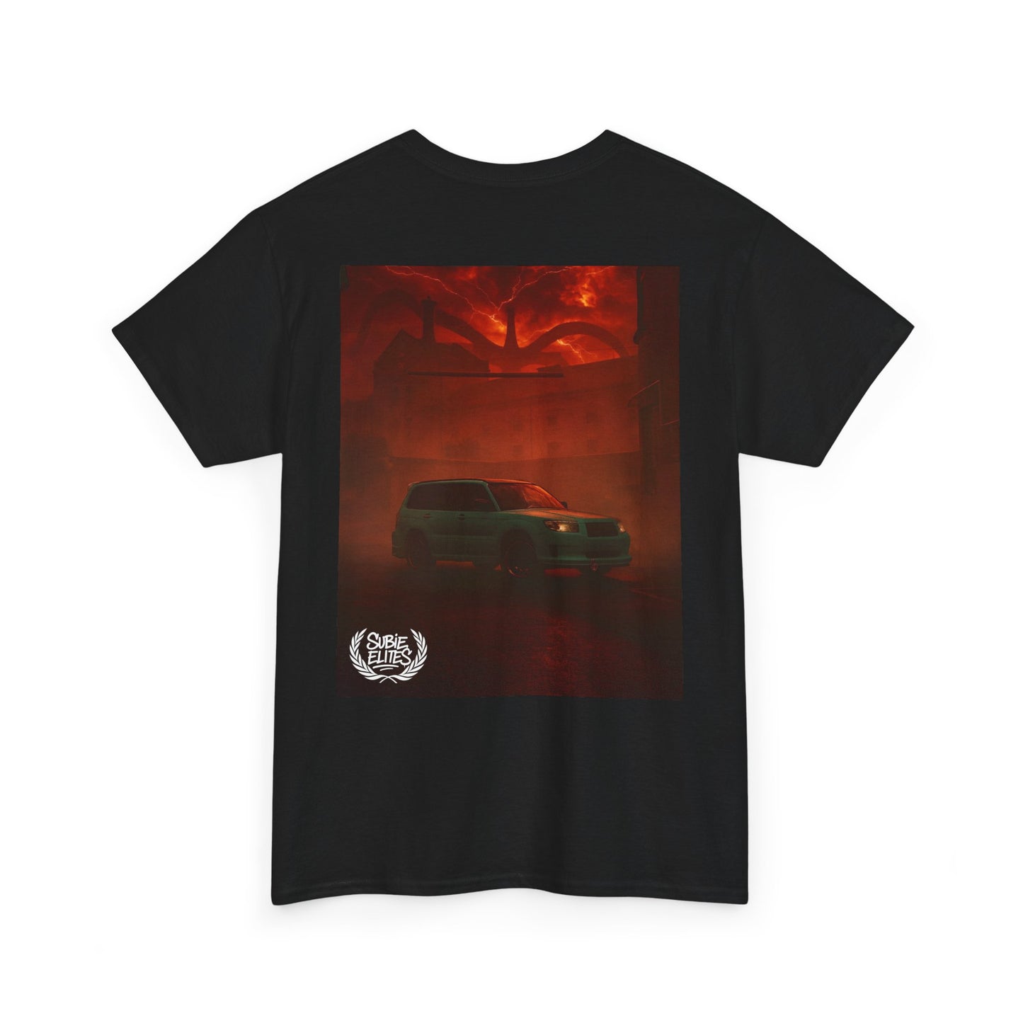 Subaru enthusiast Subie Elites Red Horror Car Poster T-Shirt | blossomfozzy Fan Tee