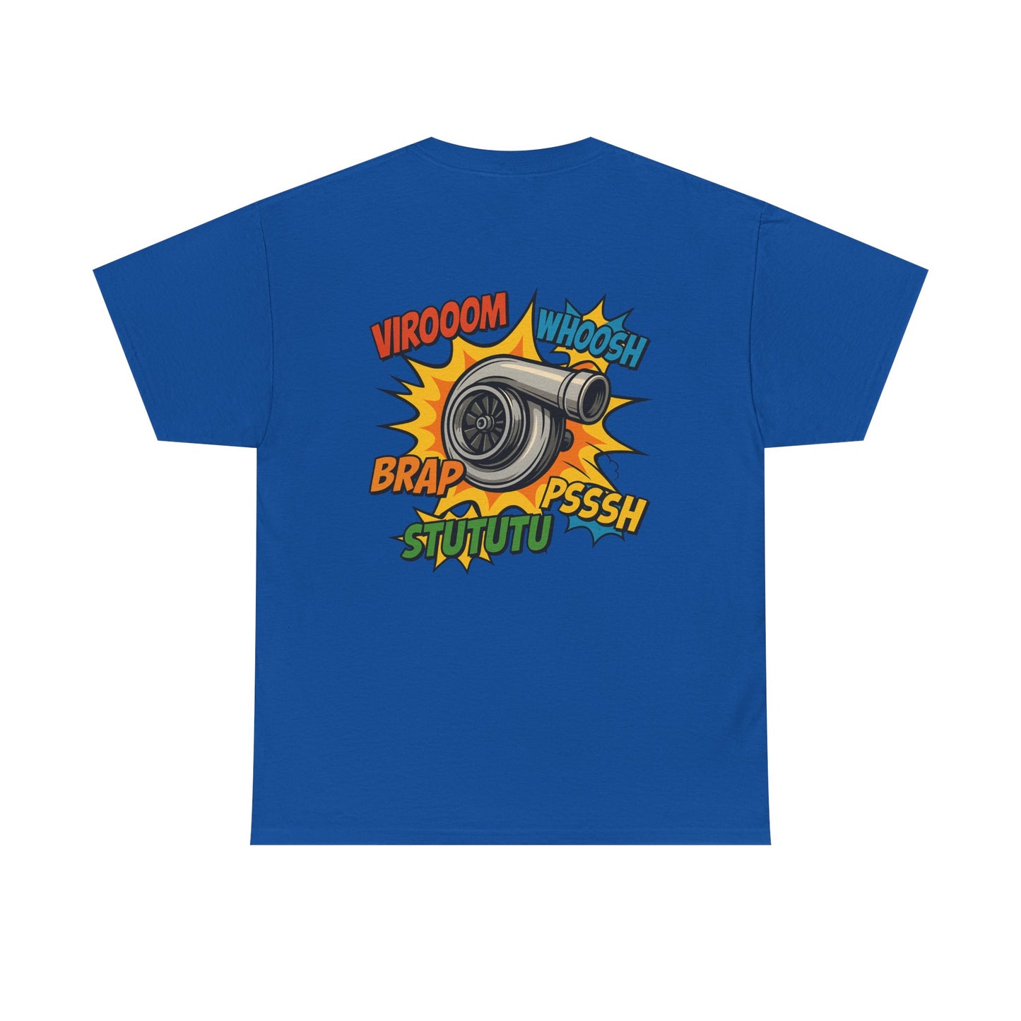 Turbo Pop Art T‑Shirt  Turbocharger Subie Elites Comic Sound Effects Graphic Tee