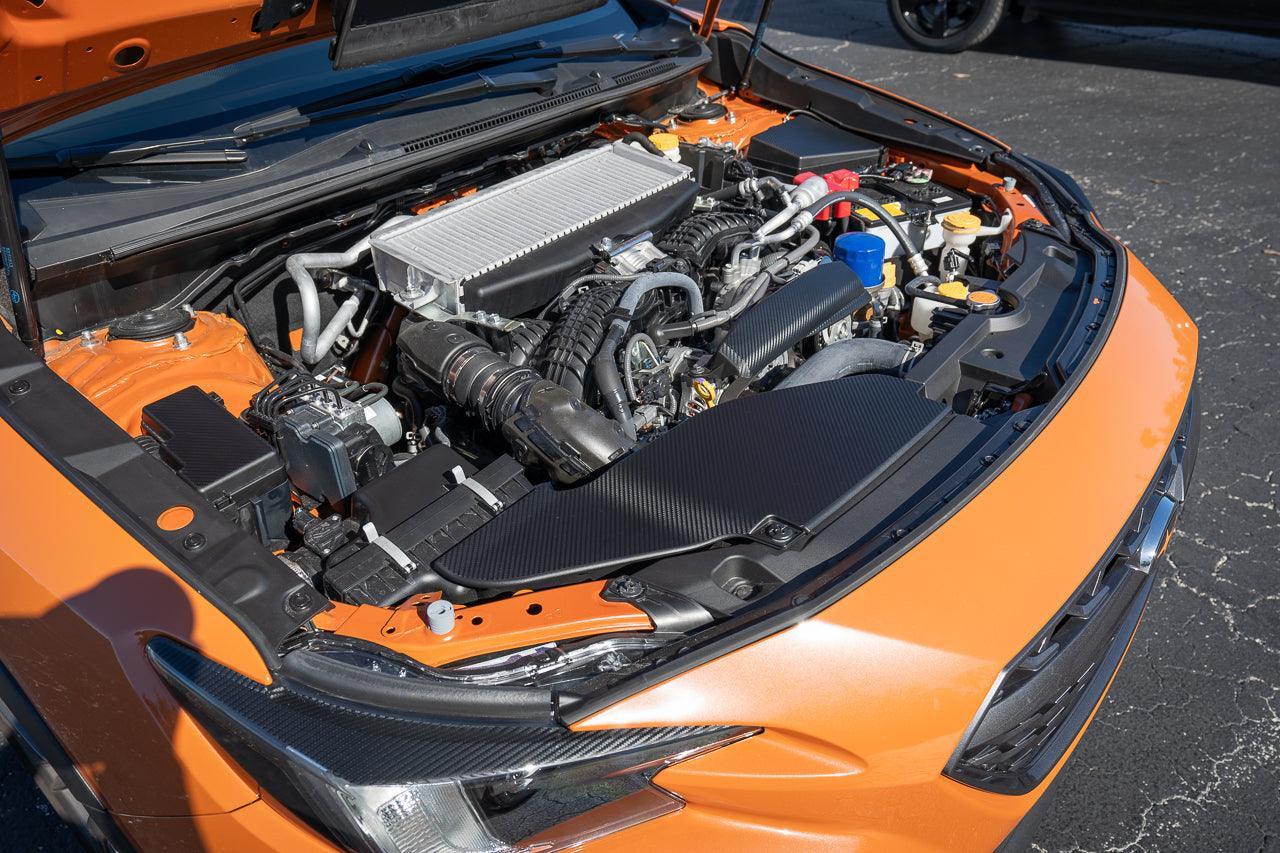 3D Carbon Engine Intake Duct Cover Overlay - 2022+ Subaru WRX-Subie Elites LLC