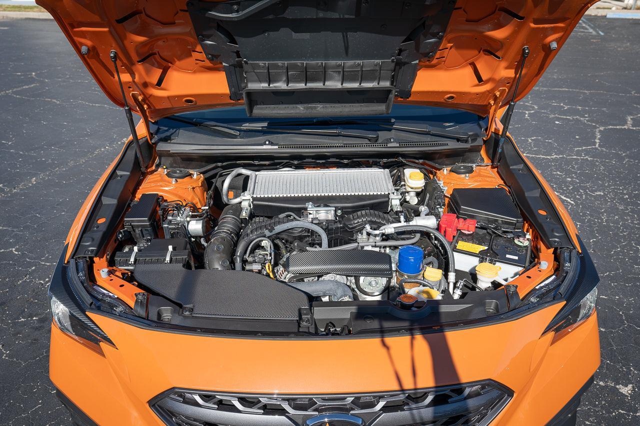 3D Carbon Engine Intake Duct Cover Overlay - 2022+ Subaru WRX-Subie Elites LLC