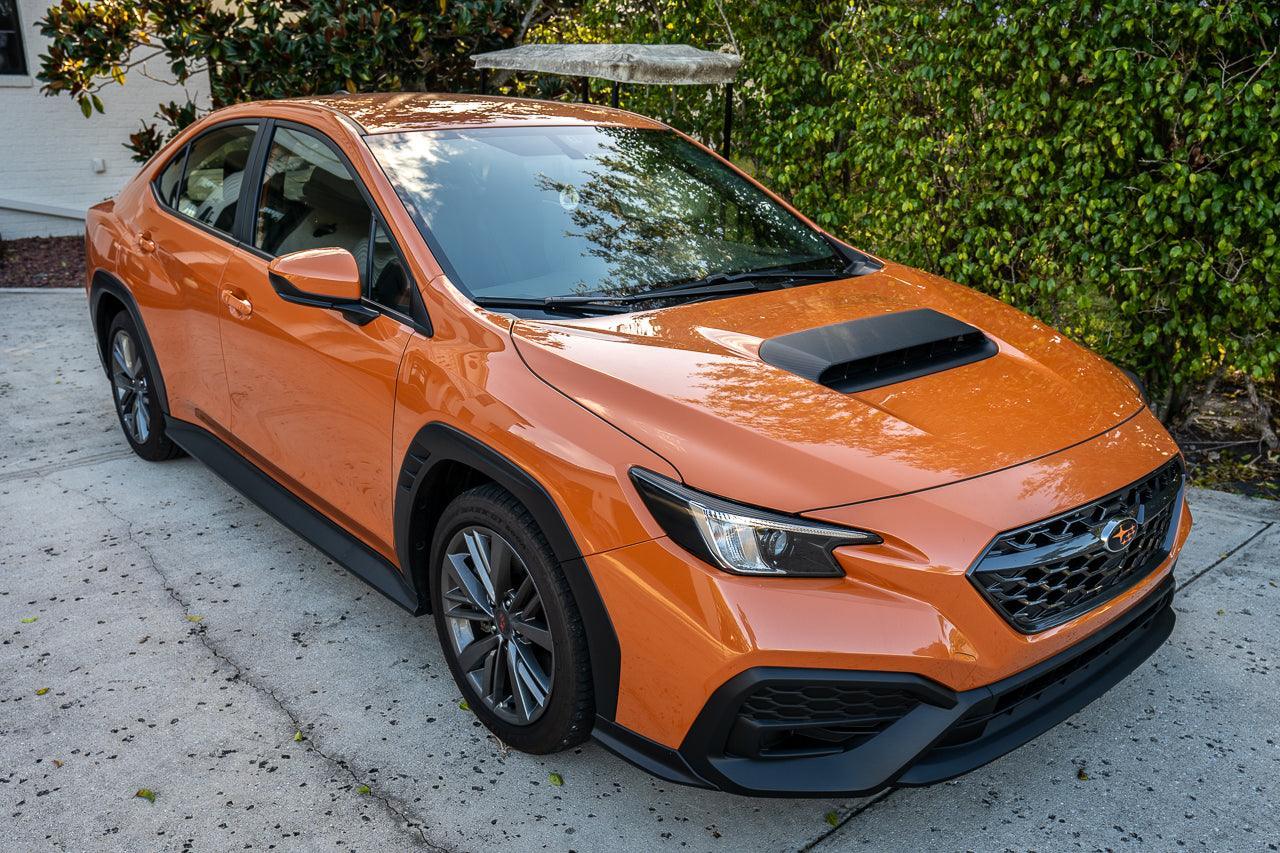 3D Carbon Hood Scoop Overlay - 2022+ Subaru WRX