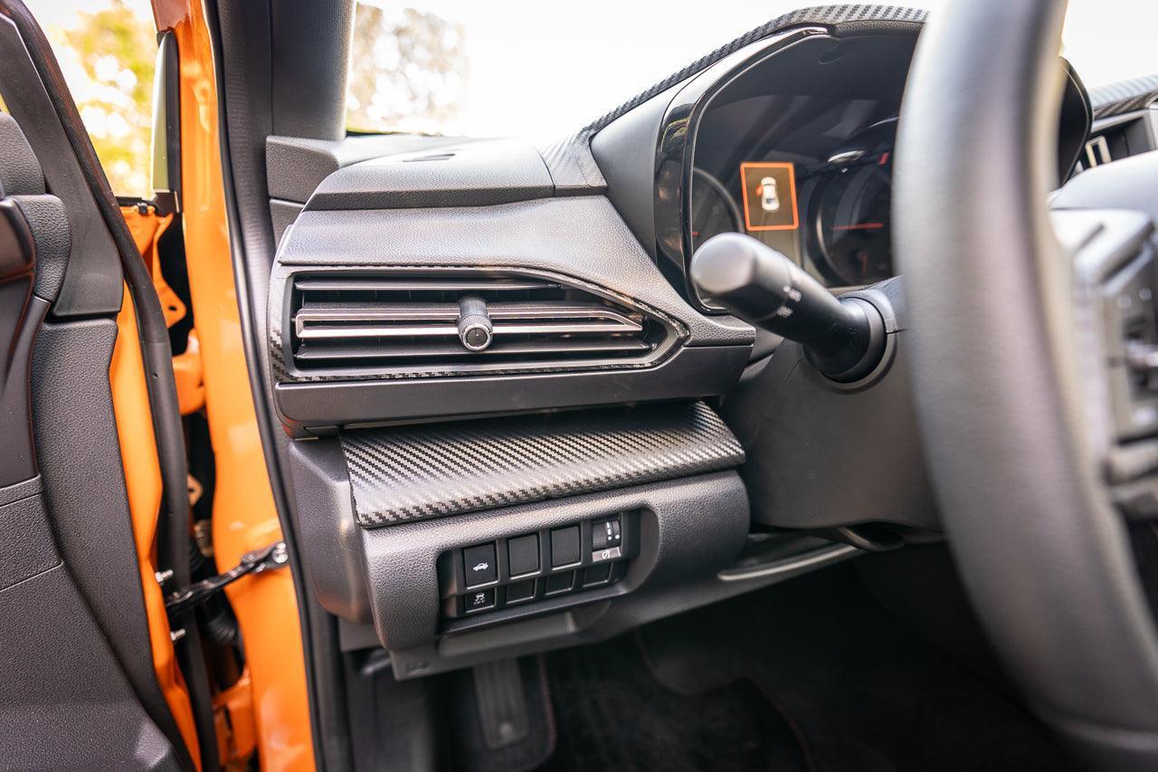 3D Carbon Interior Dash Trim Overlays - 2022+ Subaru WRX