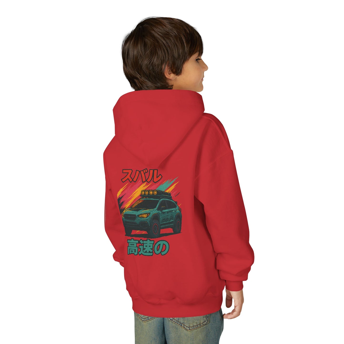 Subaru Racing Youth Hoodie - Cool Black Sweatshirt with Japanese Design
