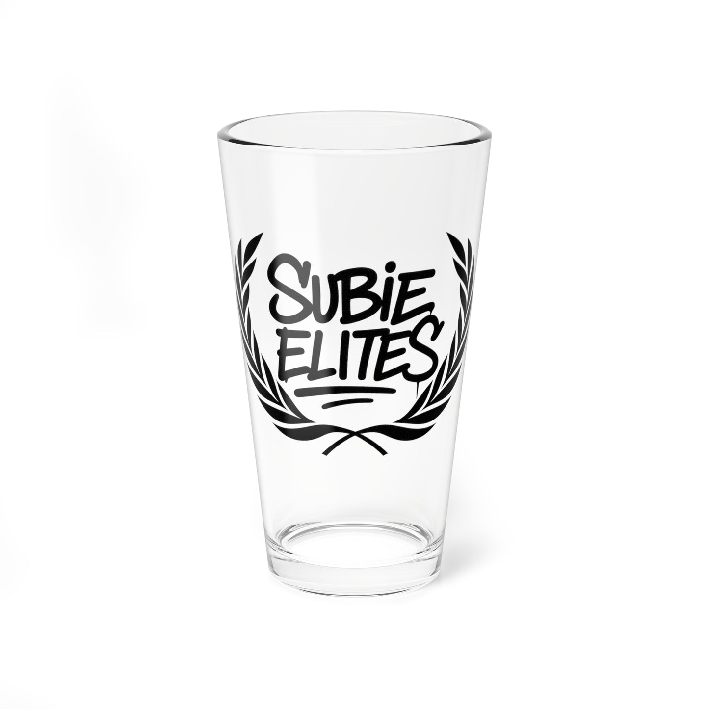 Subie Elites Official Logo Drinking Glass 16oz