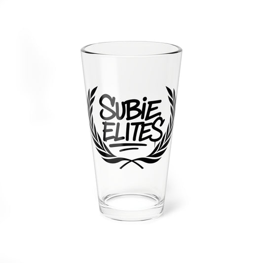 Subie Elites Official Logo Drinking Glass 16oz