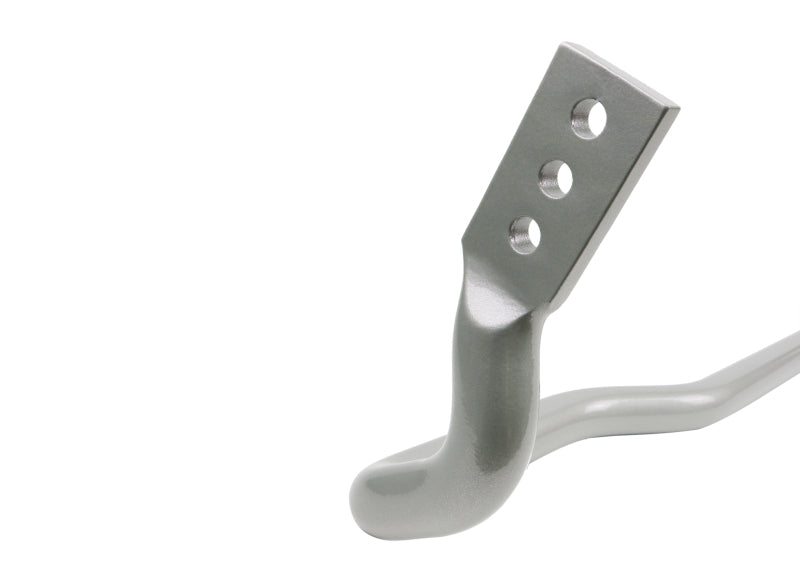 Subaru STi adjustable sway bar showing the 3-point adjustable blade design for enhanced performance.