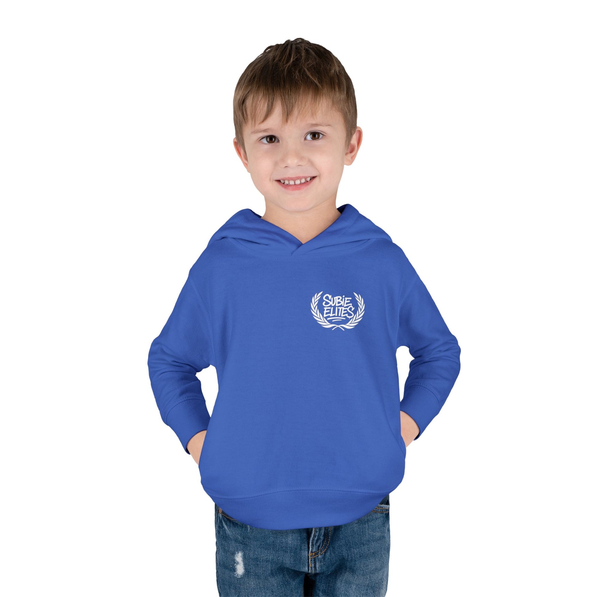 Kids' Fleece Hoodie - Retro Racing Design