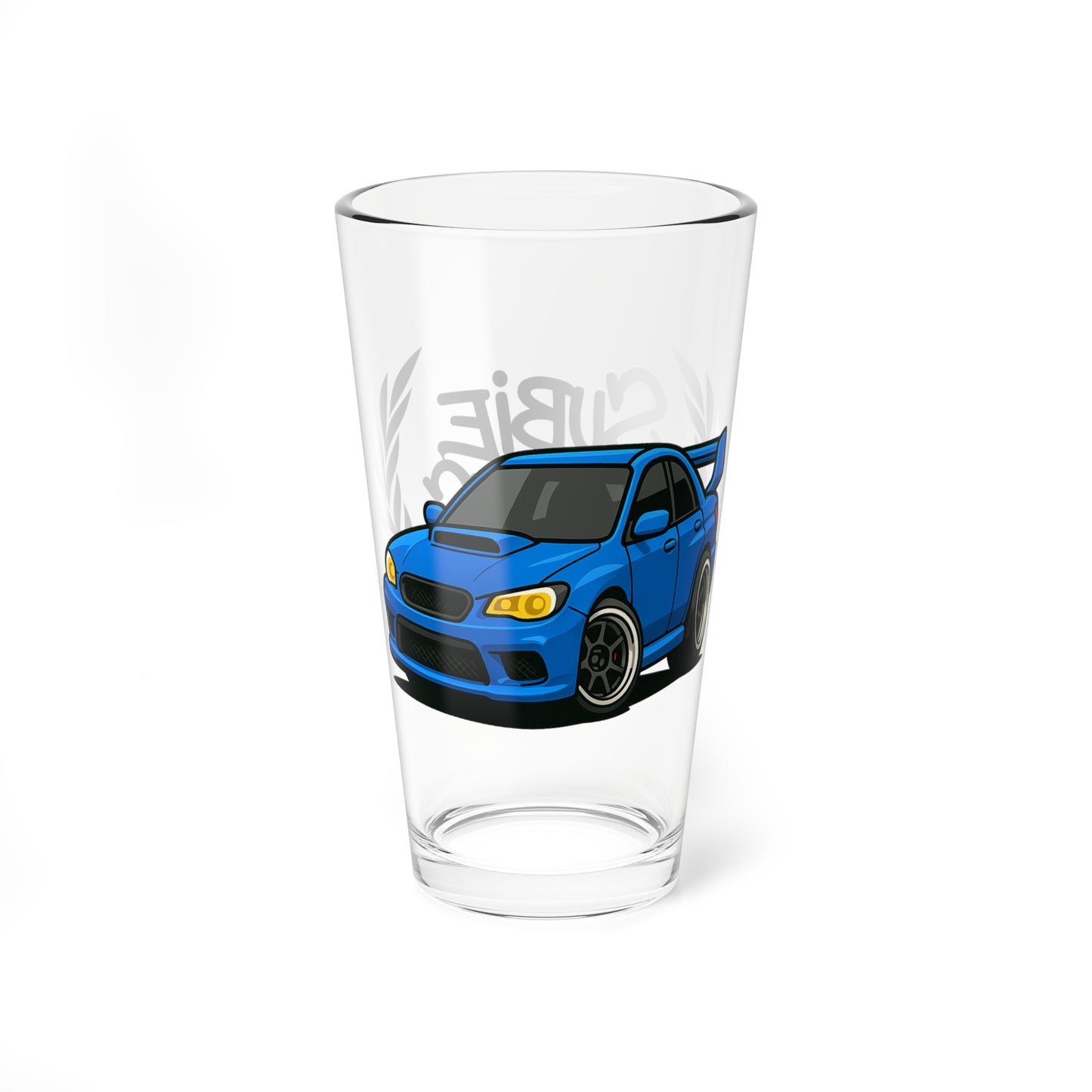 Subie Elites Wrx Sti Drinking Glass 16 oz