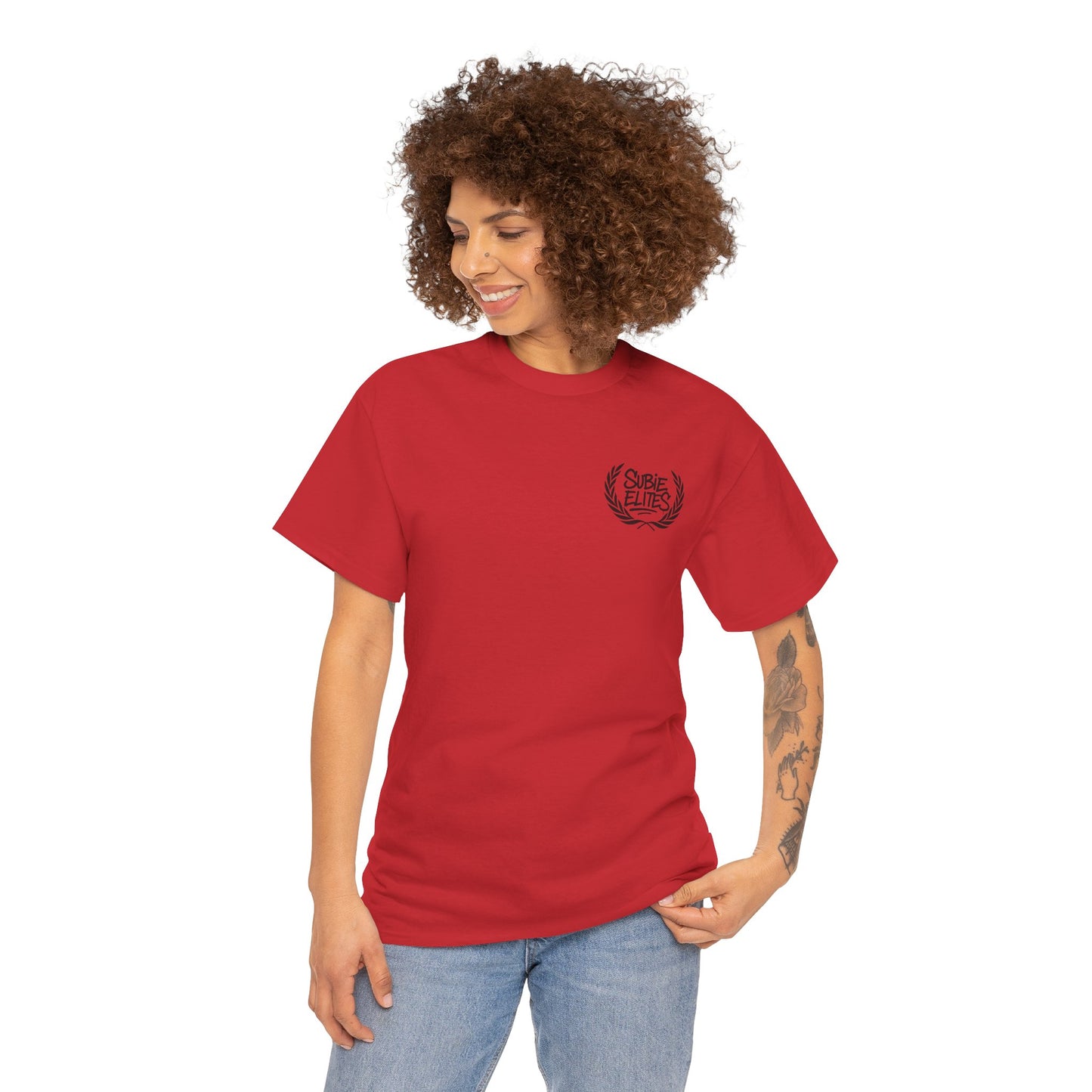 Subie Elites Unisex Heavy Cotton Tee | Casual Graphic Tee for Car Enthusiasts, Perfect Gift for Birthdays, Car Shows, and Everyday Wear