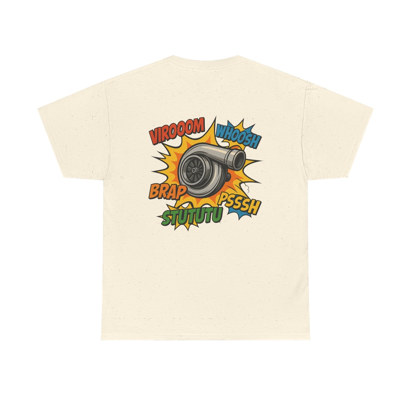 Turbo Pop Art T‑Shirt  Turbocharger Subie Elites Comic Sound Effects Graphic Tee