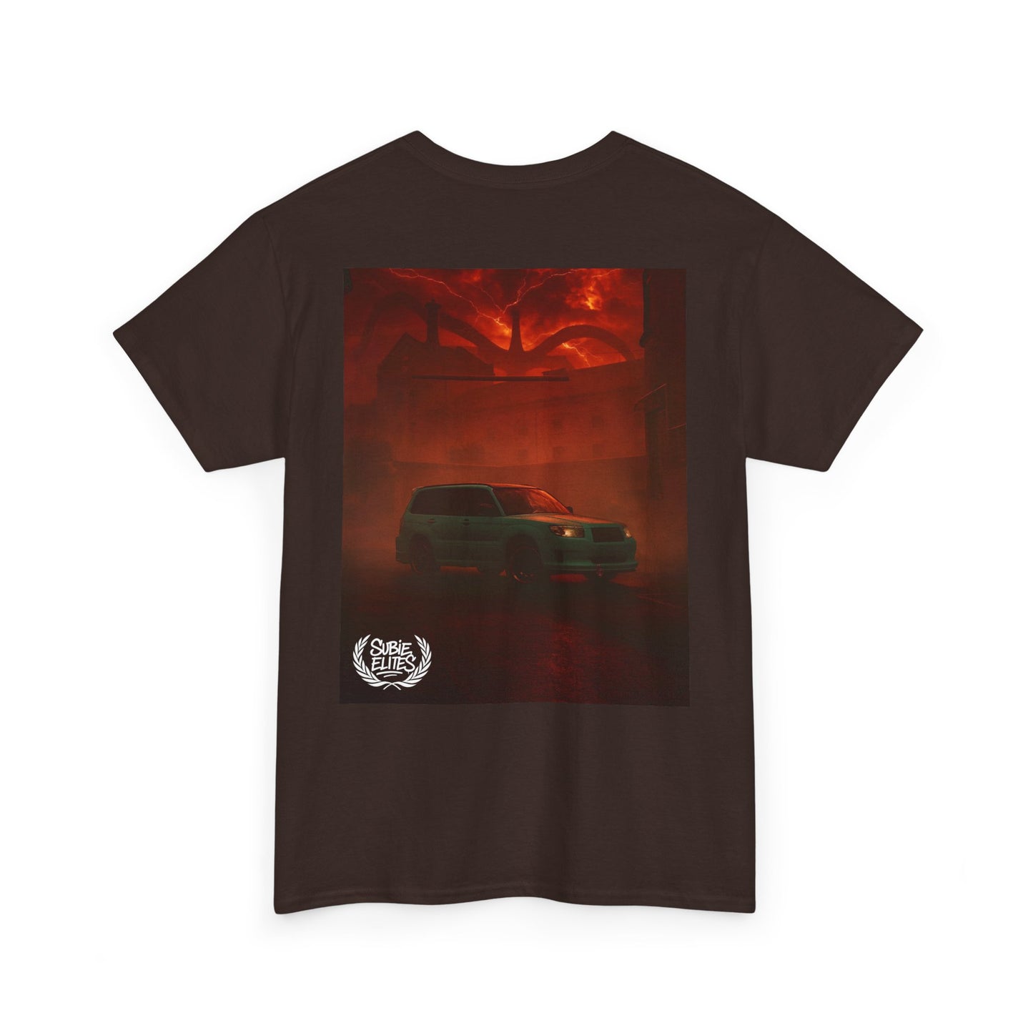 Subaru enthusiast Subie Elites Red Horror Car Poster T-Shirt | blossomfozzy Fan Tee