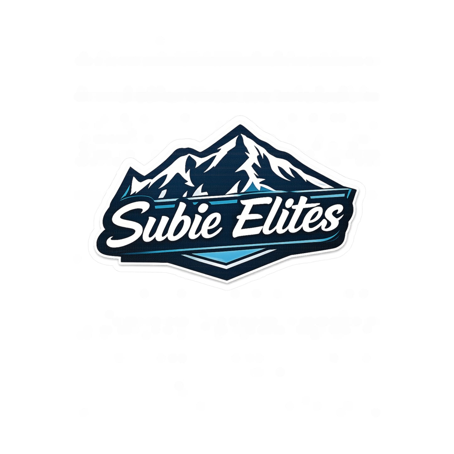 Subie Elites Mountain Logo Vinyl Sticker —Subaru Enthusiast Car & Window Decal