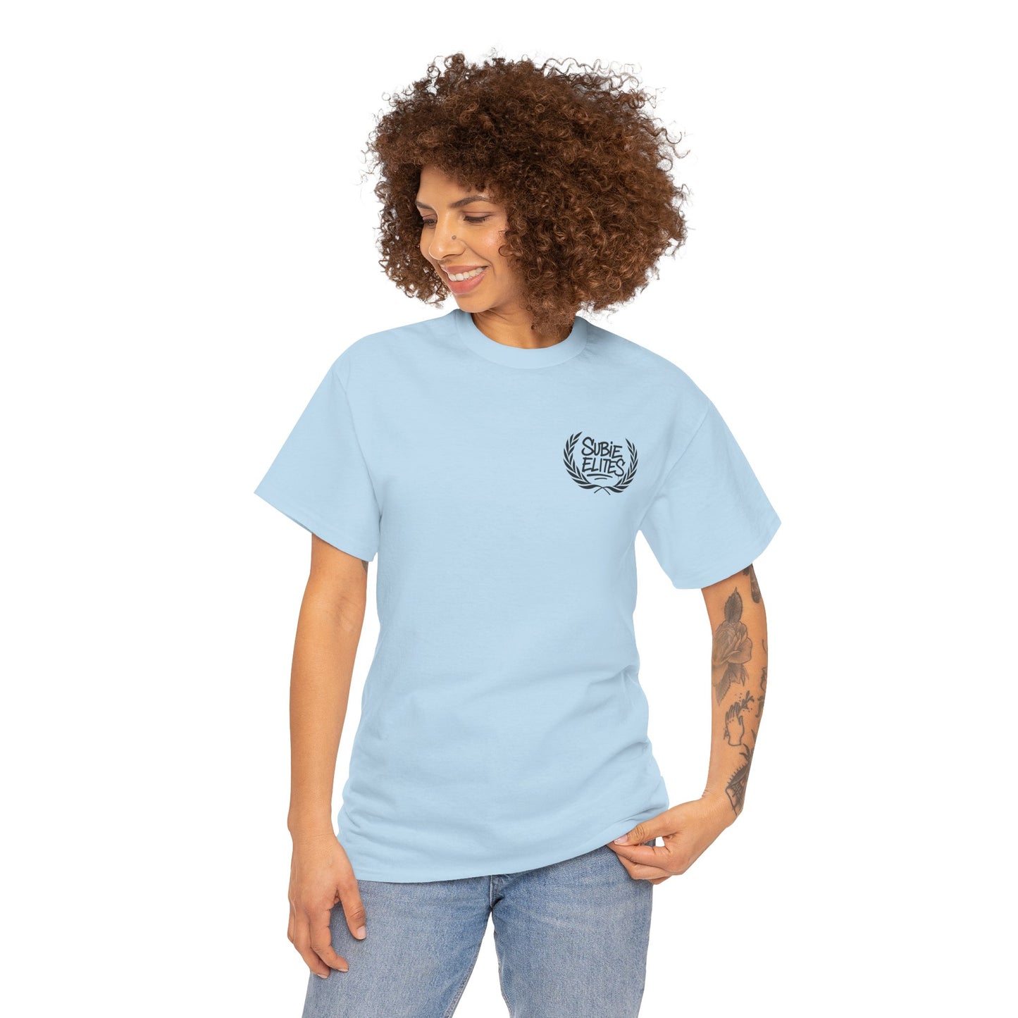 Subie Elites Unisex Heavy Cotton Tee | Casual Graphic Tee for Car Enthusiasts, Perfect Gift for Birthdays, Car Shows, and Everyday Wear