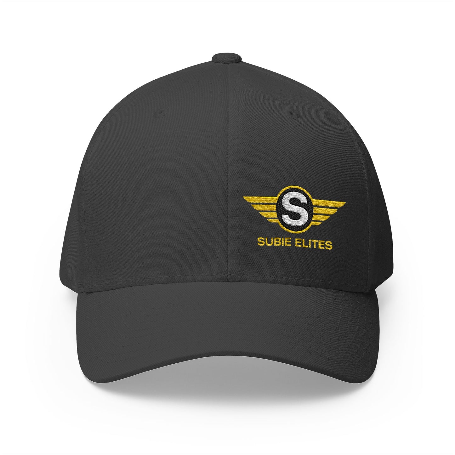 Subie Elites flex fit closed-back cap with embroidered logo for Subaru owners
