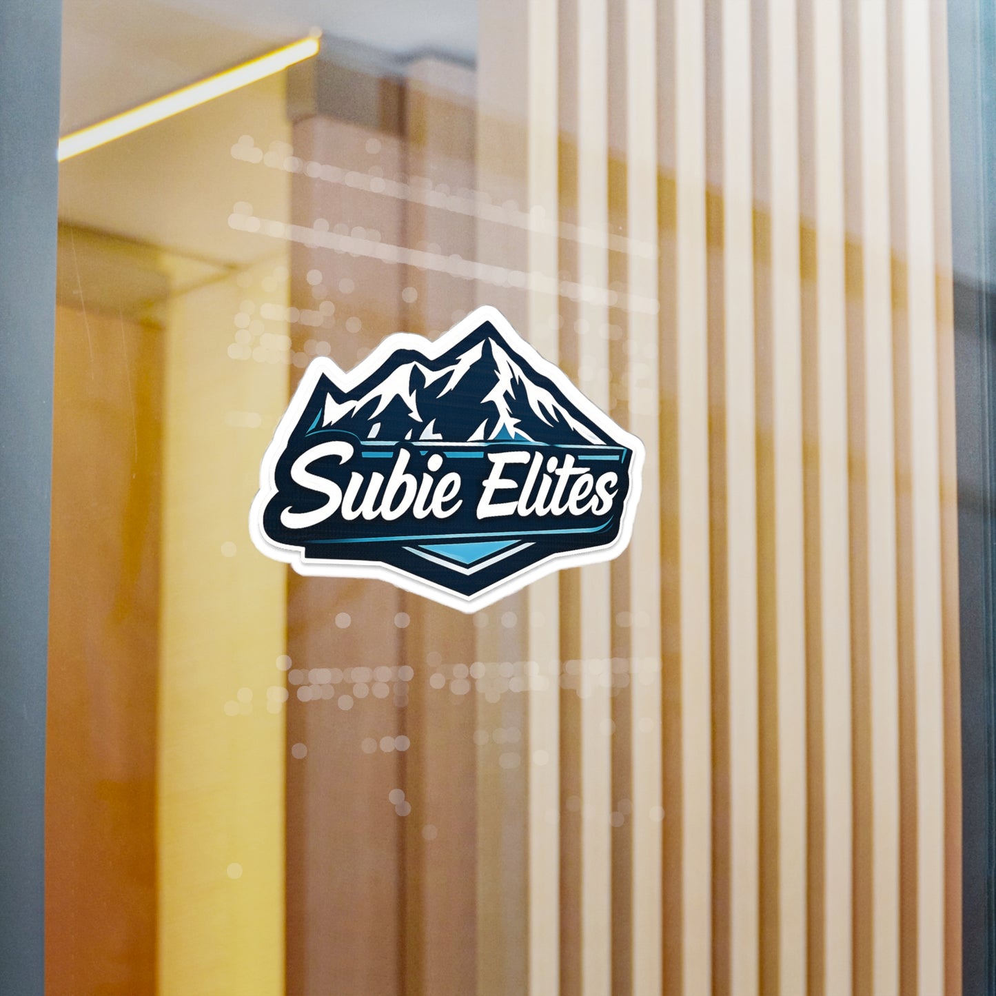 Subie Elites Mountain Logo Vinyl Sticker —Subaru Enthusiast Car & Window Decal