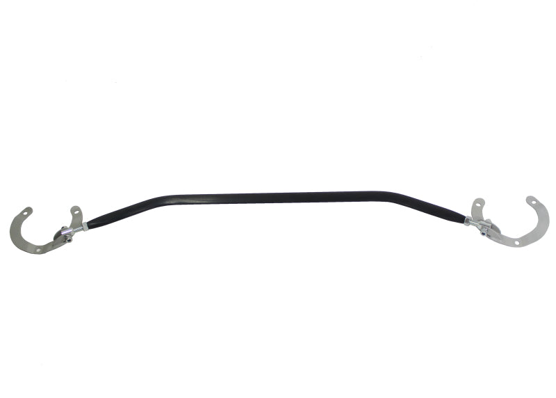 Subaru STi WRX adjustable strut tower brace for enhanced chassis stiffness and steering response.