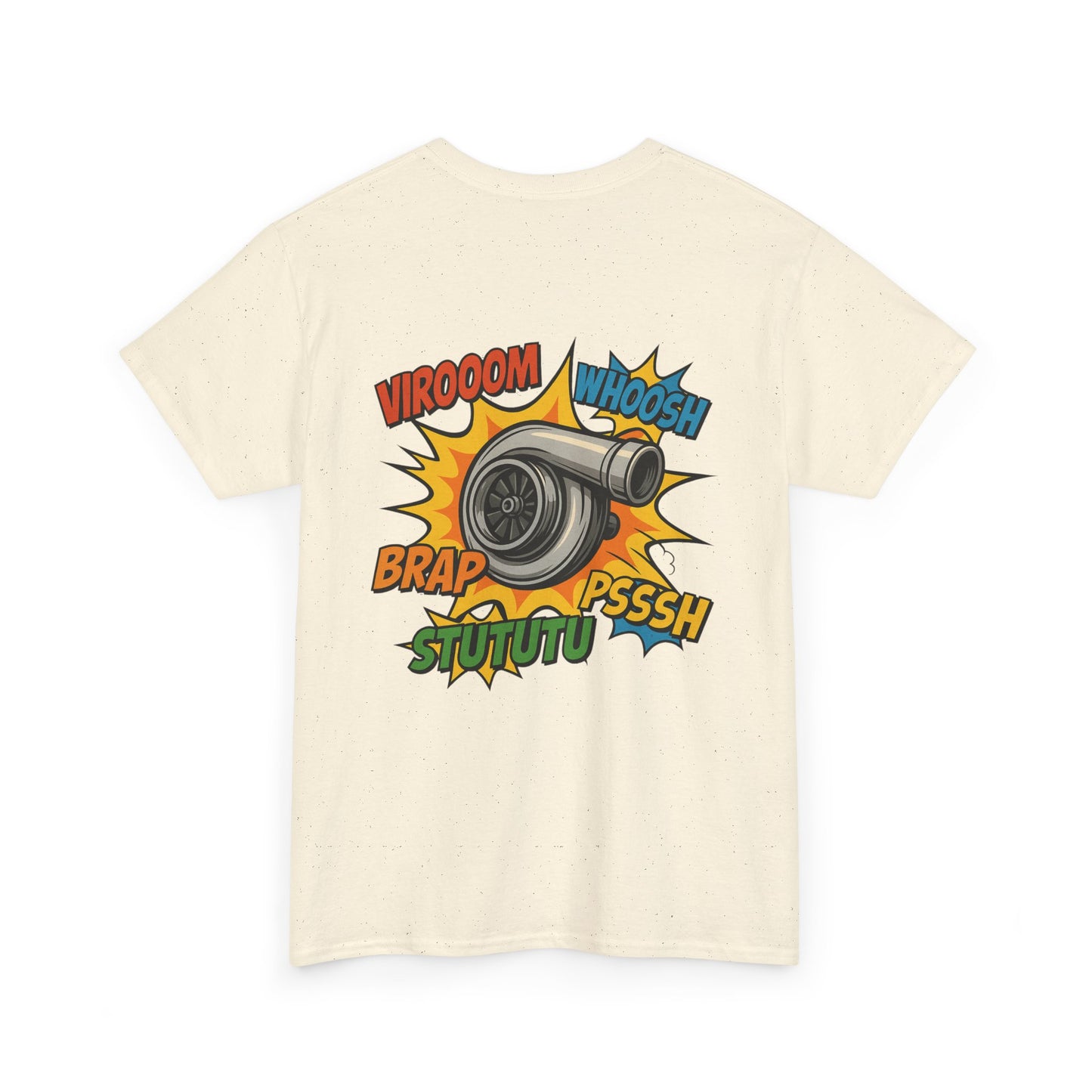 Turbo Pop Art T‑Shirt  Turbocharger Subie Elites Comic Sound Effects Graphic Tee