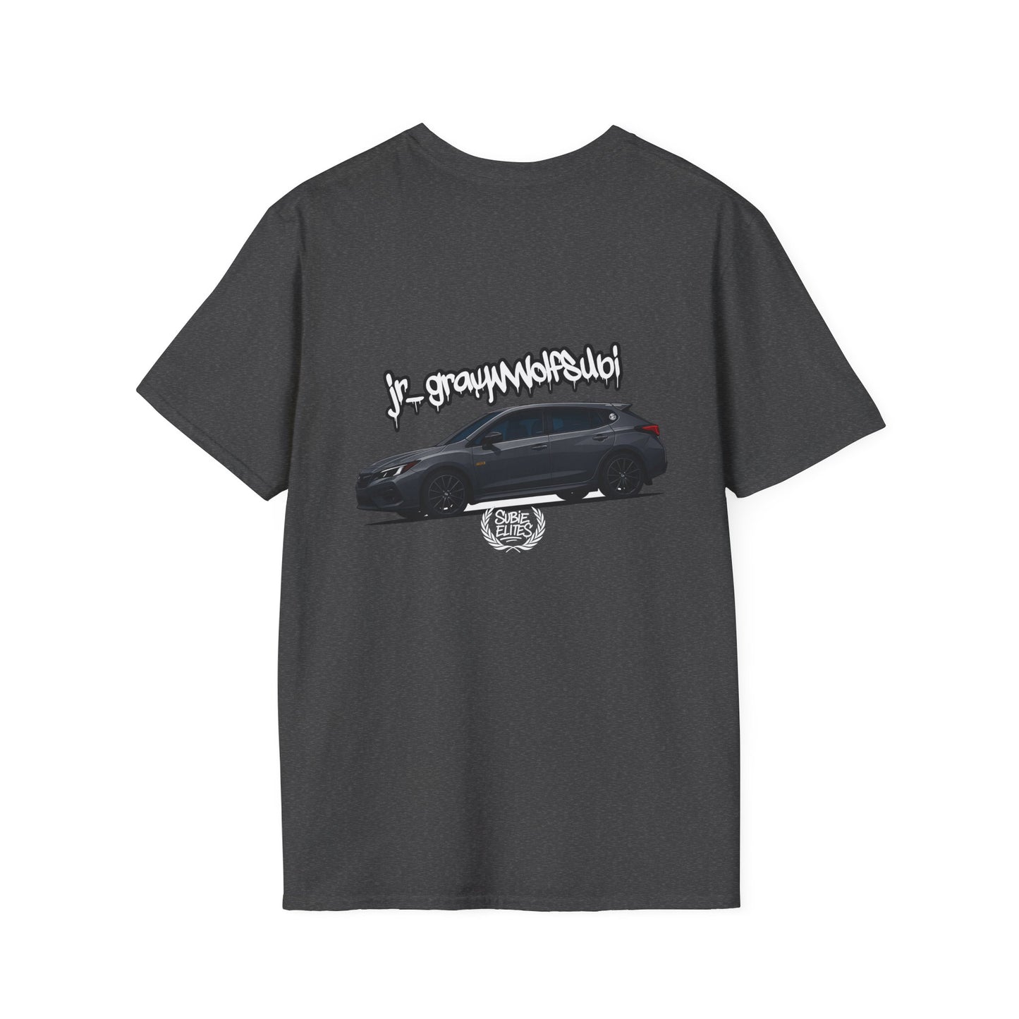 Fan Subie T-Shirt - Unisex Softstyle Tee with jr_graywolfsubi Design
