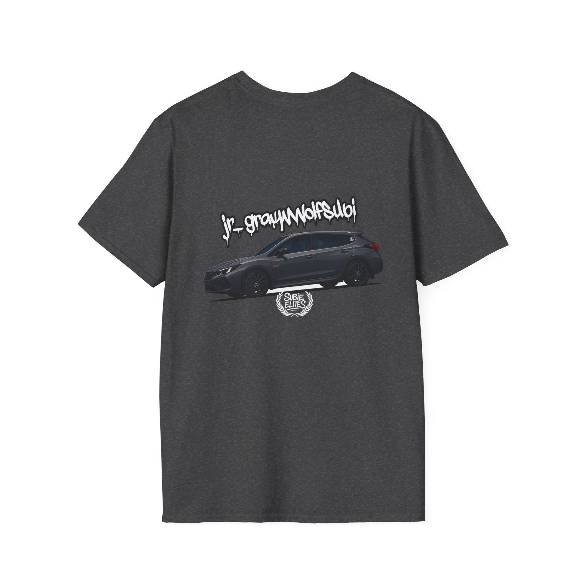 Fan Subie T-Shirt - Unisex Softstyle Tee with jr_graywolfsubi Design