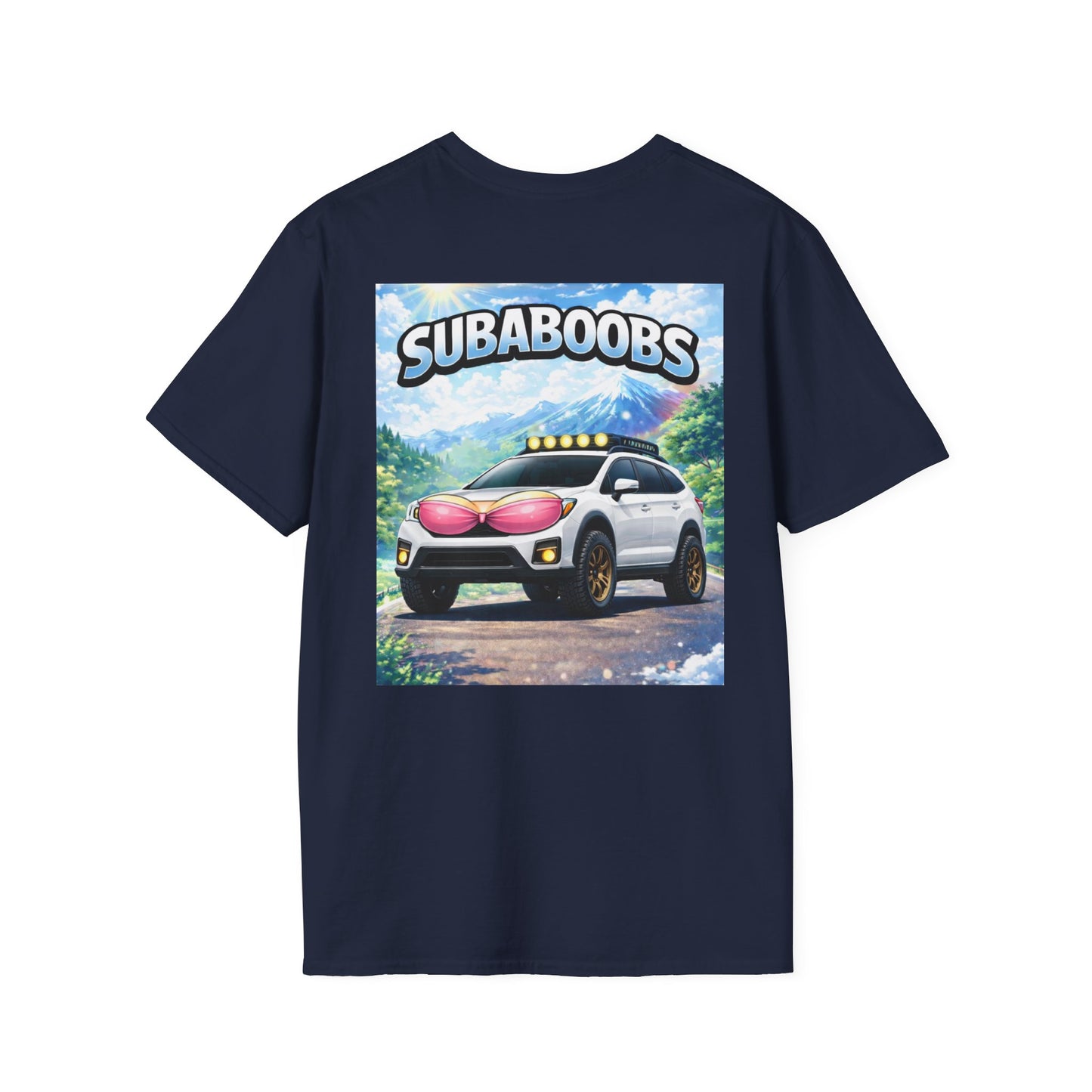 SubaBoobs Crosstrek Subaru T-Shirt — 'Subie Elites' Black Car Graphic Tee