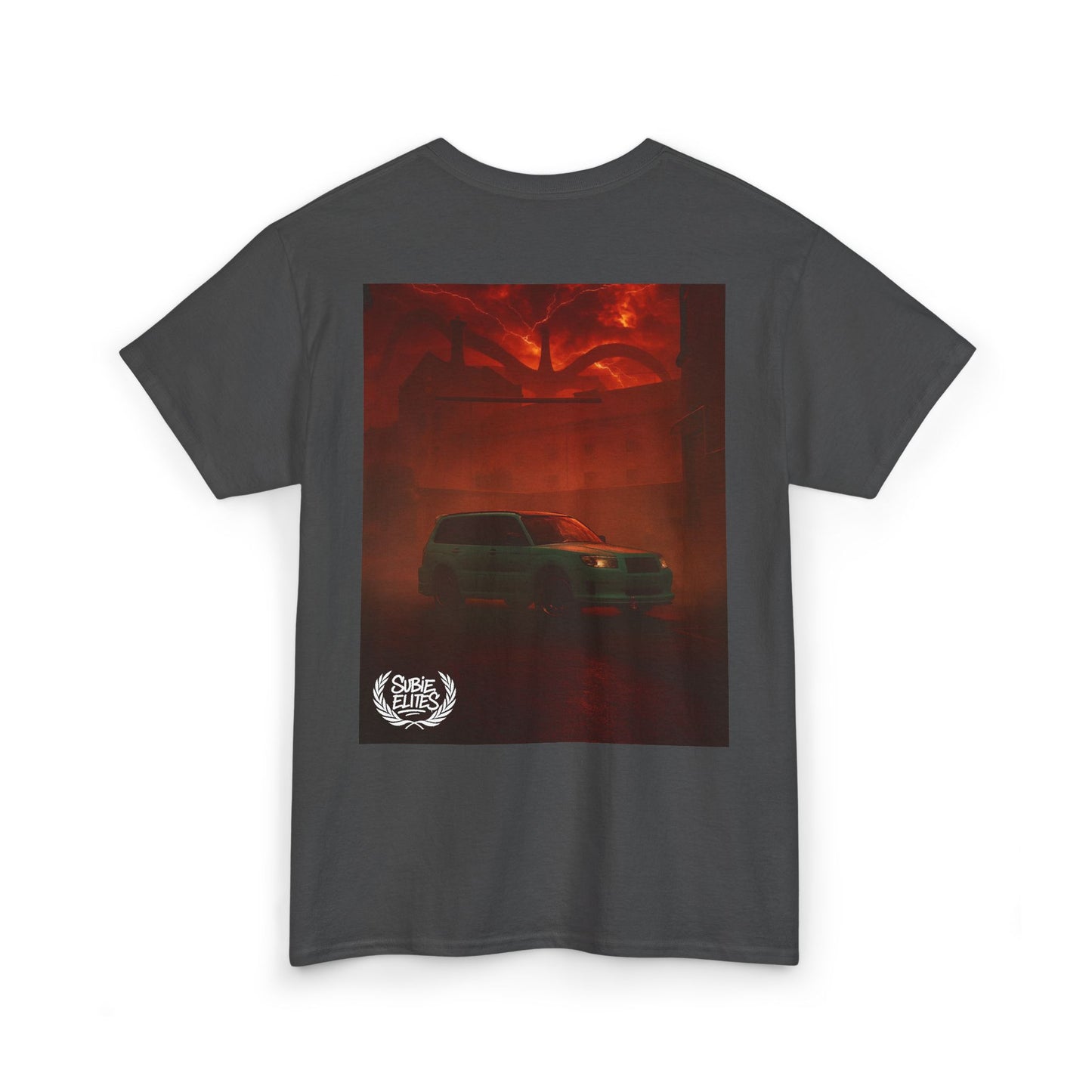 Subaru enthusiast Subie Elites Red Horror Car Poster T-Shirt | blossomfozzy Fan Tee