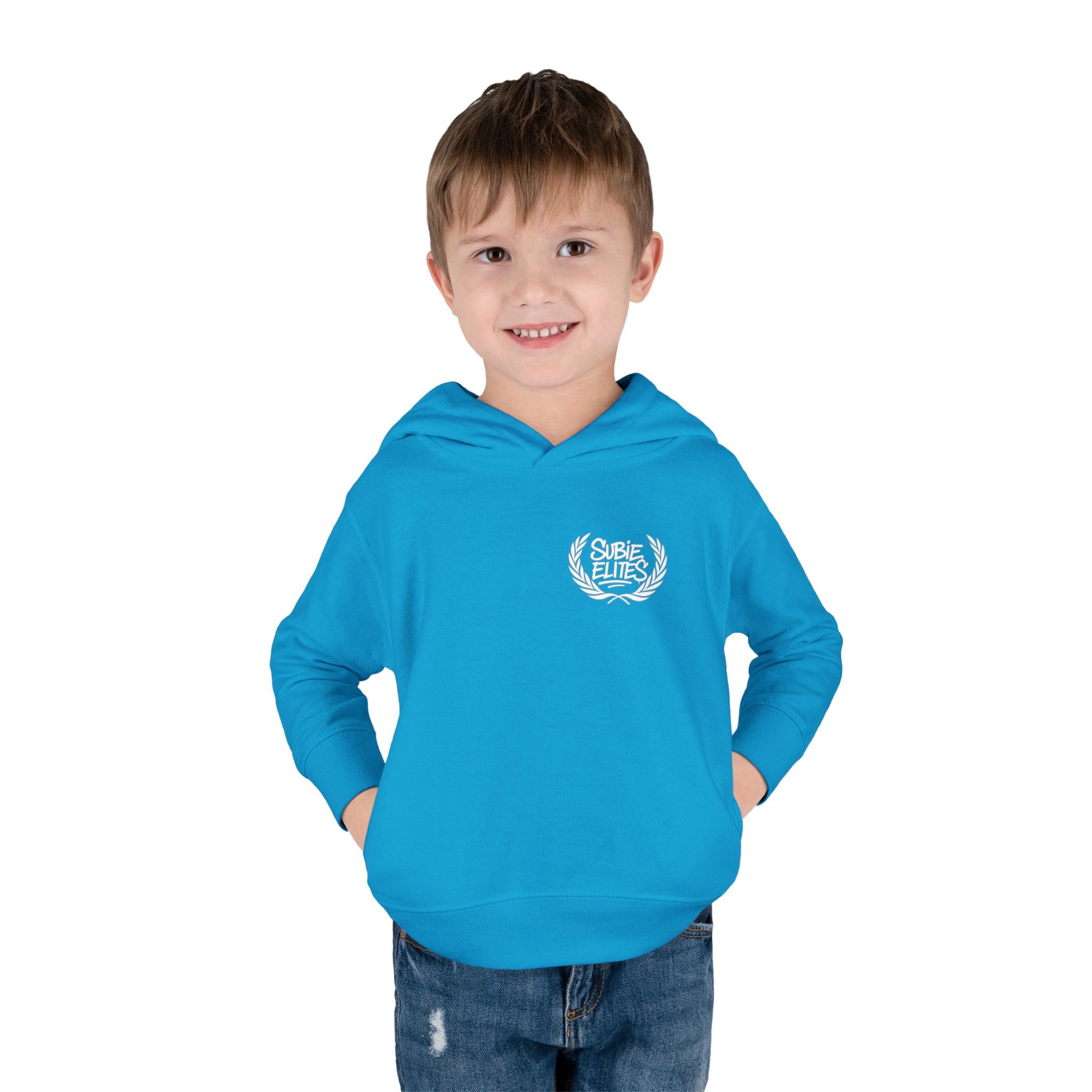 Kids' Fleece Hoodie - Retro Racing Design