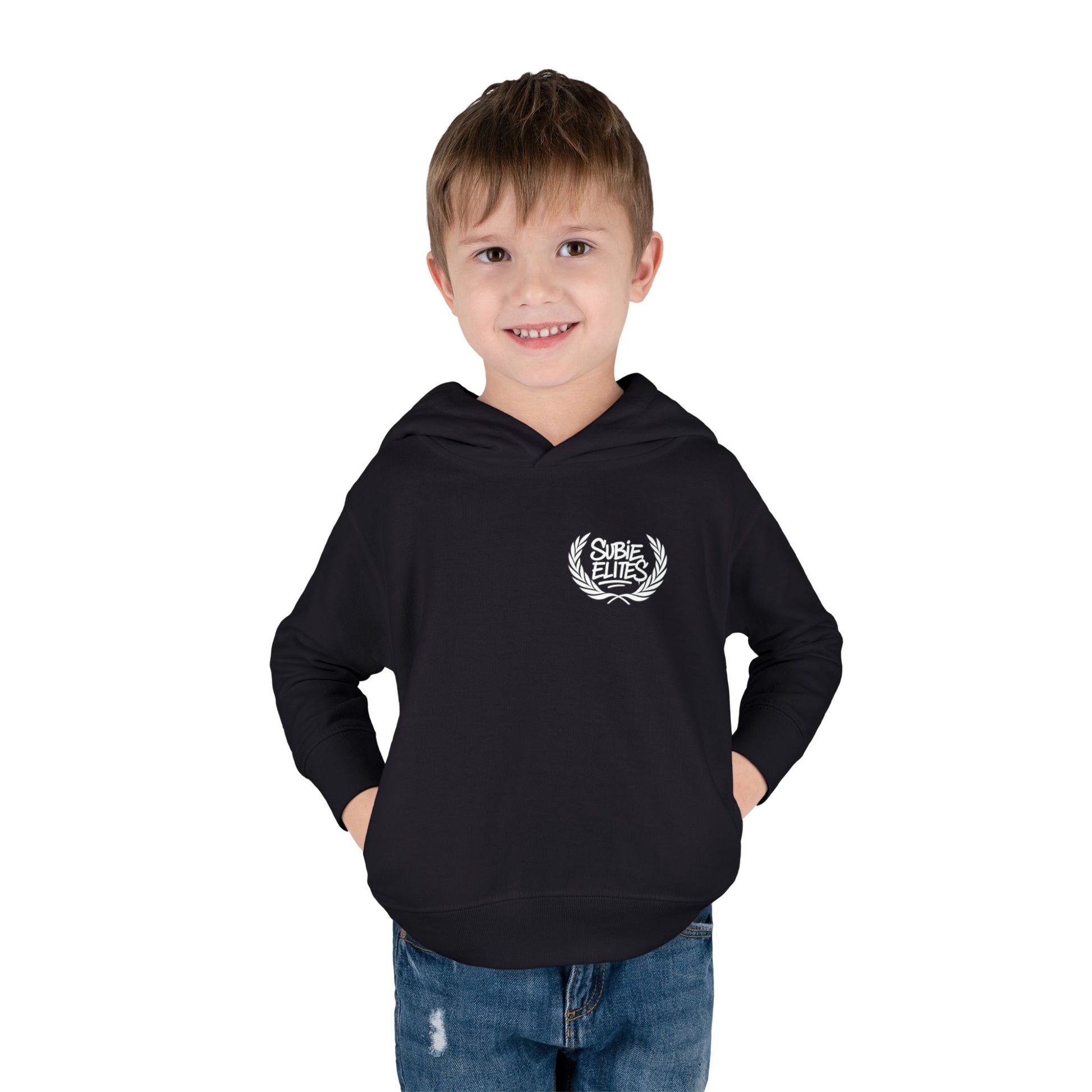 Kids' Fleece Hoodie - Retro Racing Design