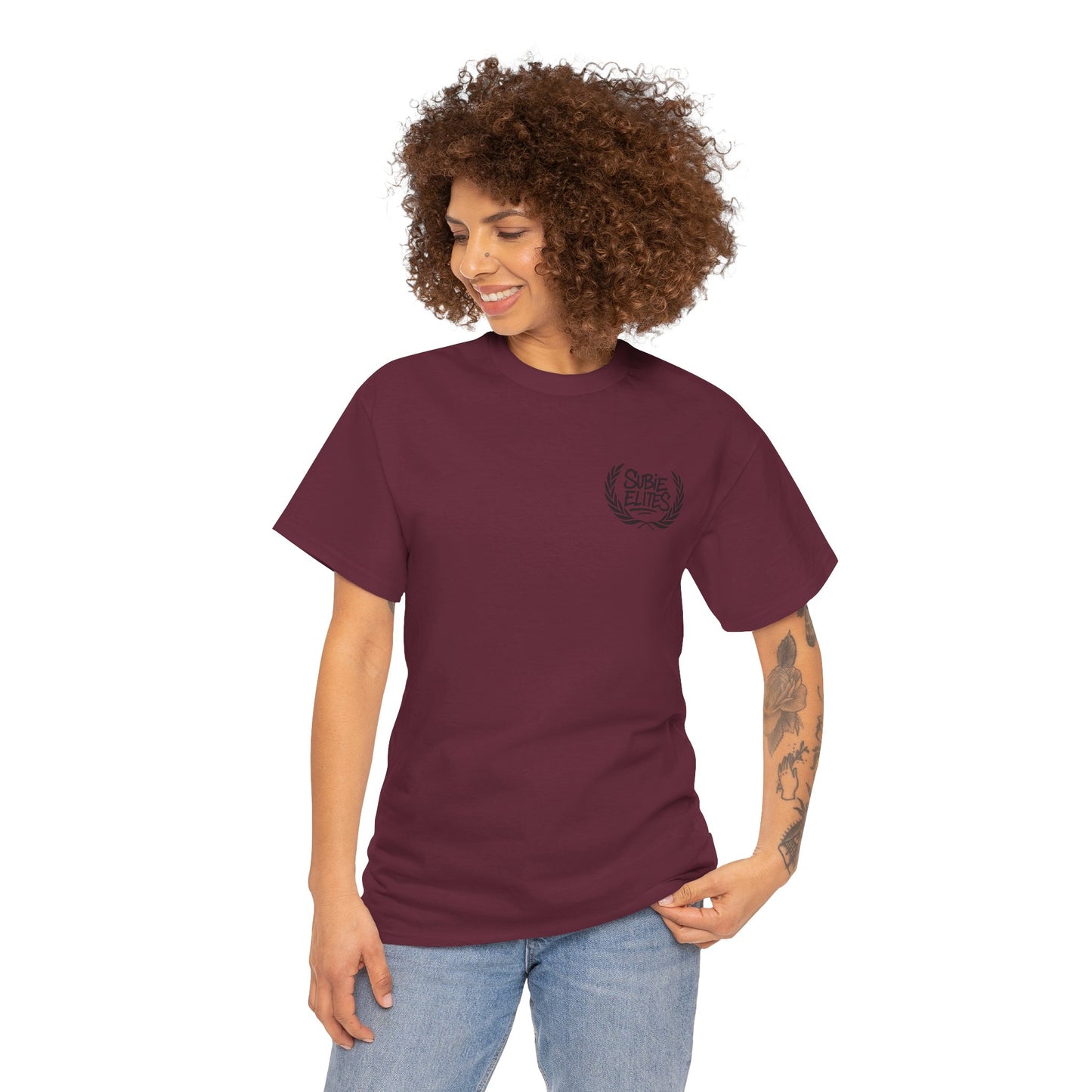 Subie Elites Unisex Heavy Cotton Tee | Casual Graphic Tee for Car Enthusiasts, Perfect Gift for Birthdays, Car Shows, and Everyday Wear