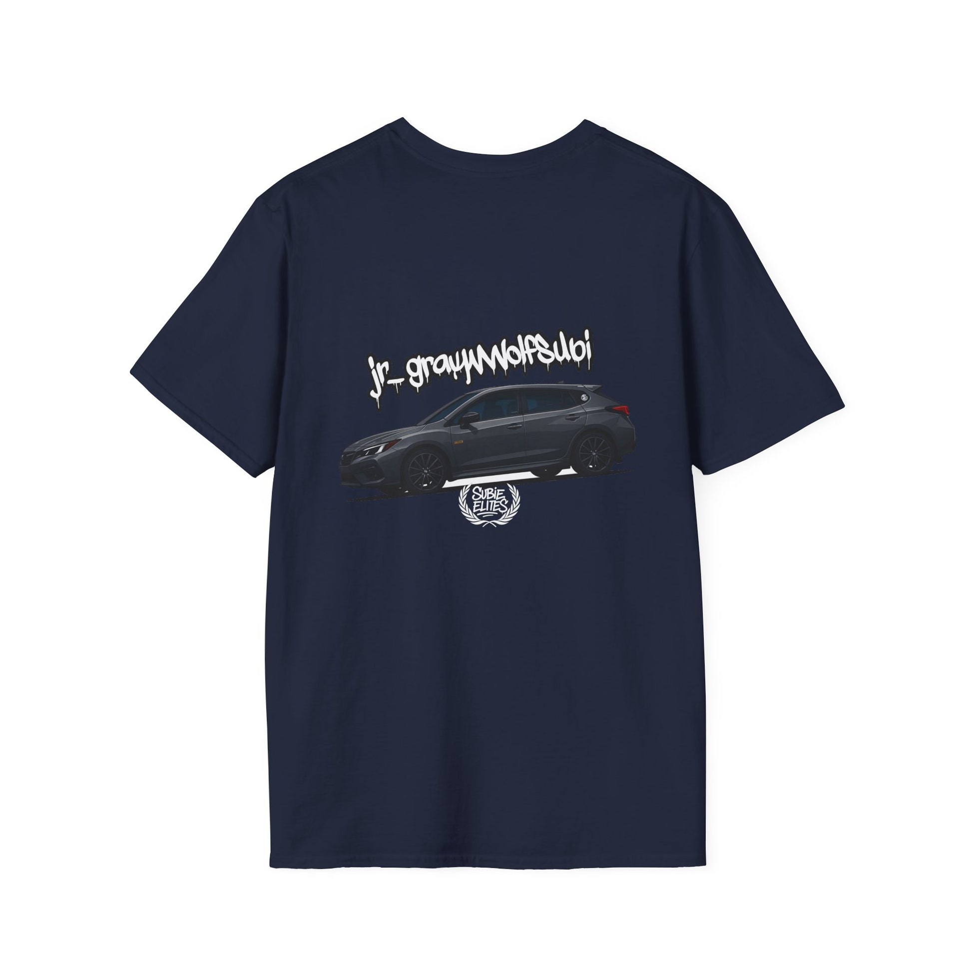 Fan Subie T-Shirt - Unisex Softstyle Tee with jr_graywolfsubi Design