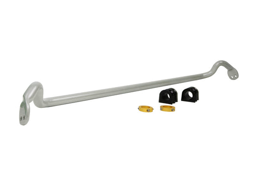 Whiteline 27mm adjustable sway bar with mounts and bushings for enhanced vehicle handling and performance.