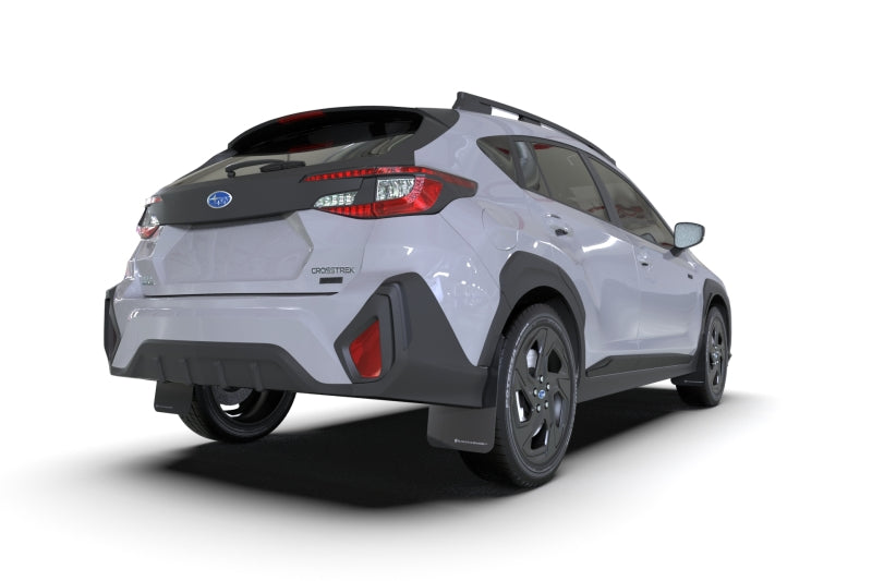 Rally Armor 24-26 Subaru Crosstrek Black UR Mud Flap Light Blue Logo