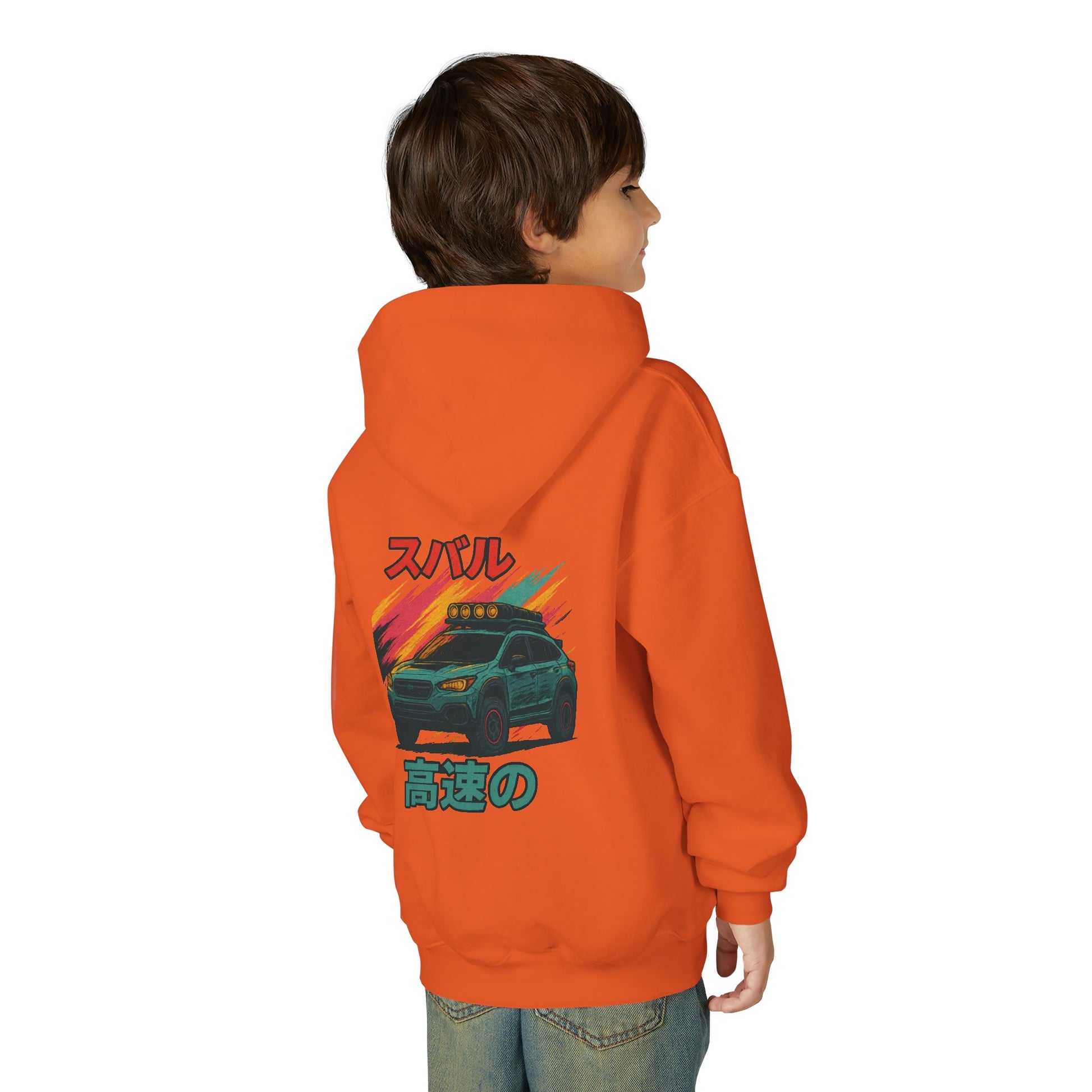 Subaru Racing Youth Hoodie - Cool Black Sweatshirt with Japanese Design