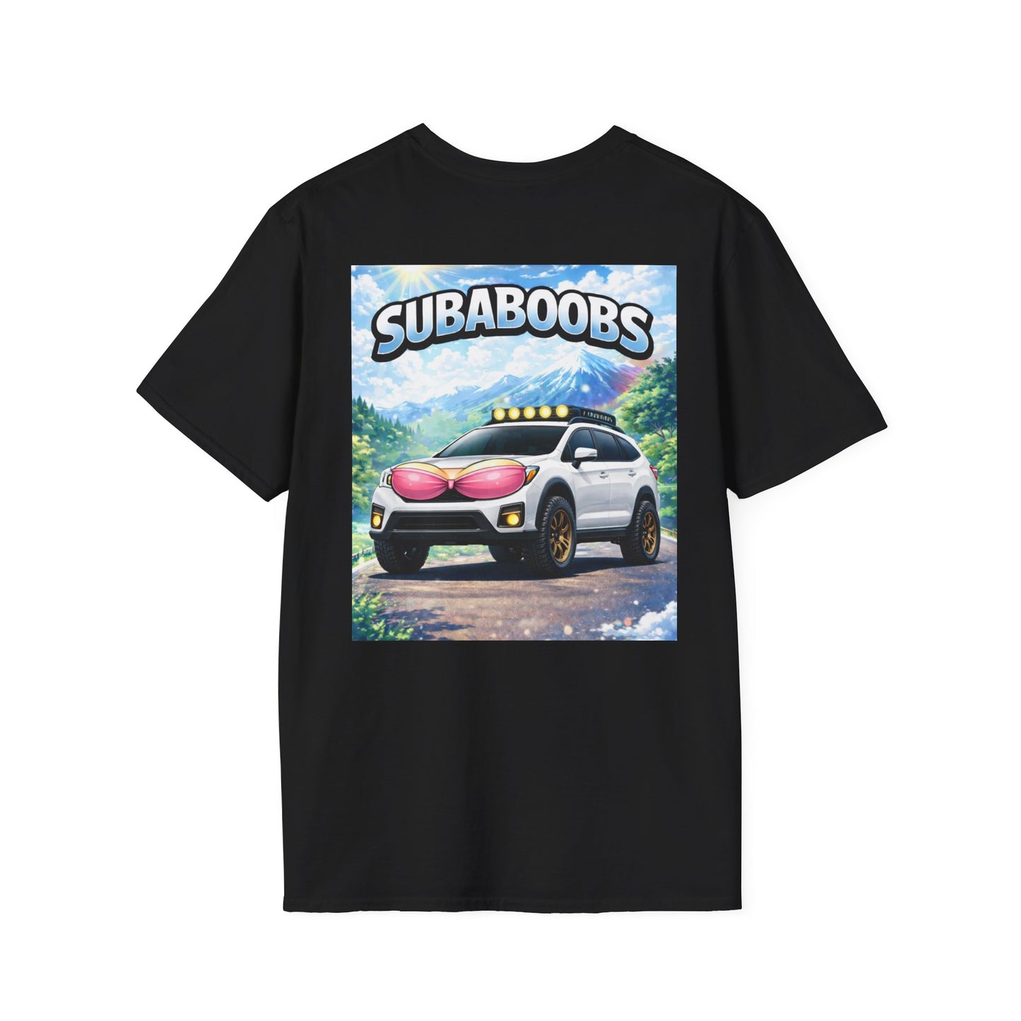 SubaBoobs Crosstrek Subaru T-Shirt — 'Subie Elites' Black Car Graphic Tee