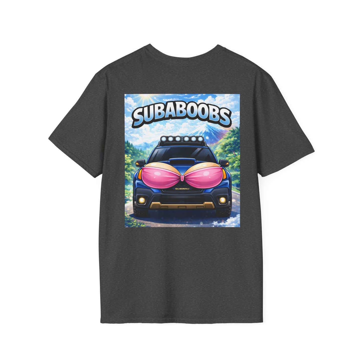 SubaBoobs Outback Wilderness Subaru Tee — 'Subie Elites' Graphic Car T-Shirt