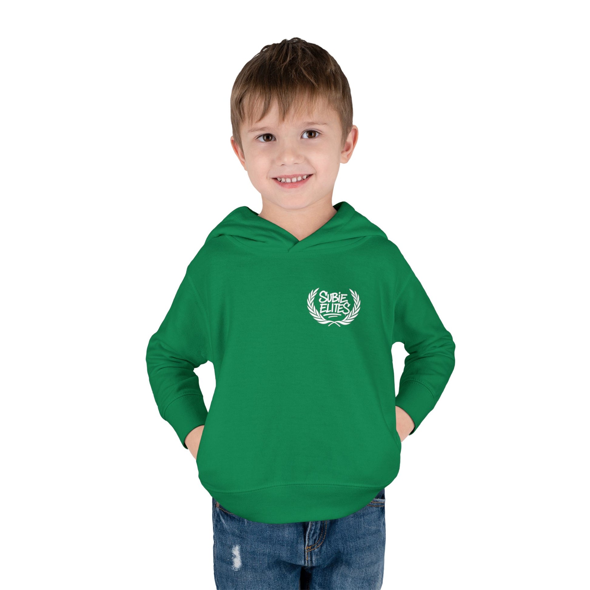 Kids' Fleece Hoodie - Retro Racing Design
