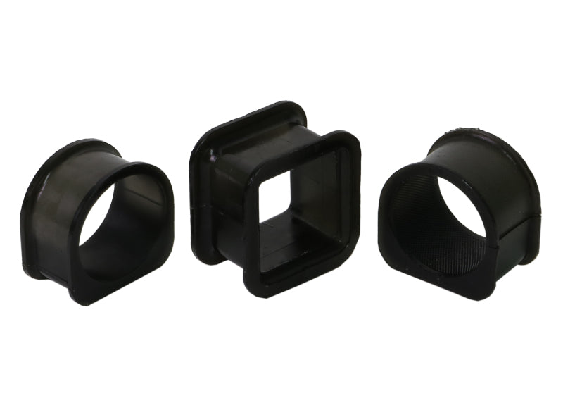 Subaru WRX steering rack mounts durable bushings for enhanced steering performance and longevity.