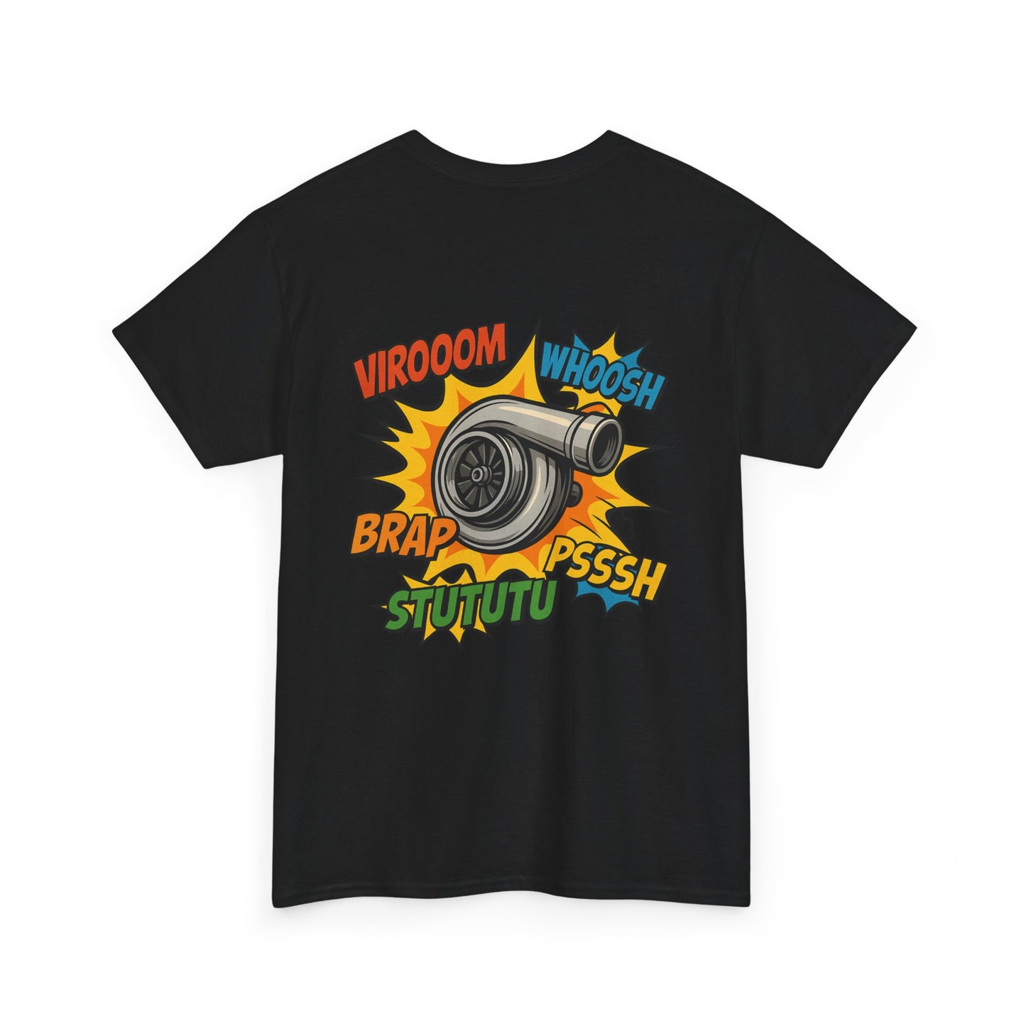 Turbo Pop Art T‑Shirt  Turbocharger Subie Elites Comic Sound Effects Graphic Tee